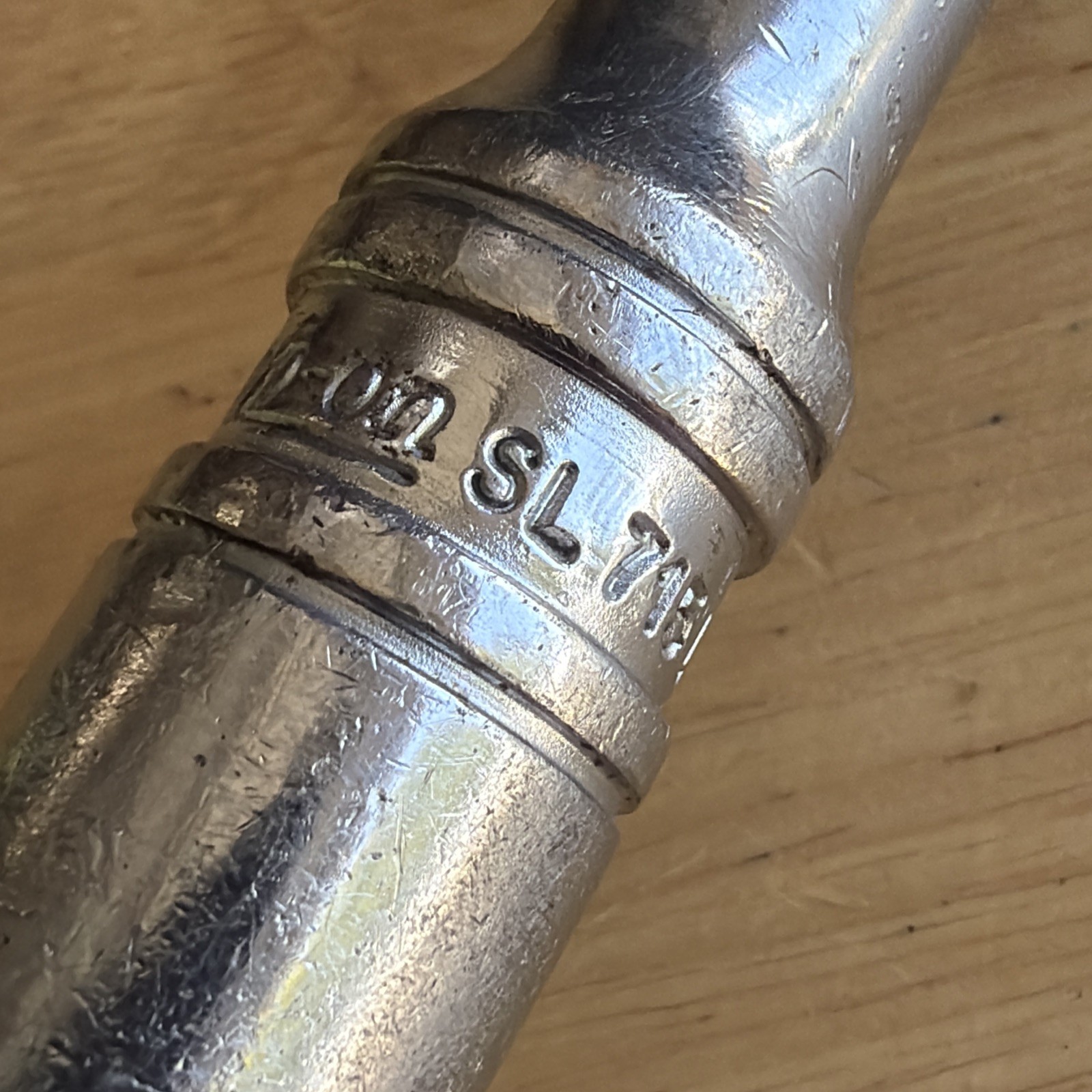 Snap On Tools 15″ Long Ratchet 1/2″ Drive Chrome Handle SL715 Vtg Made in USA