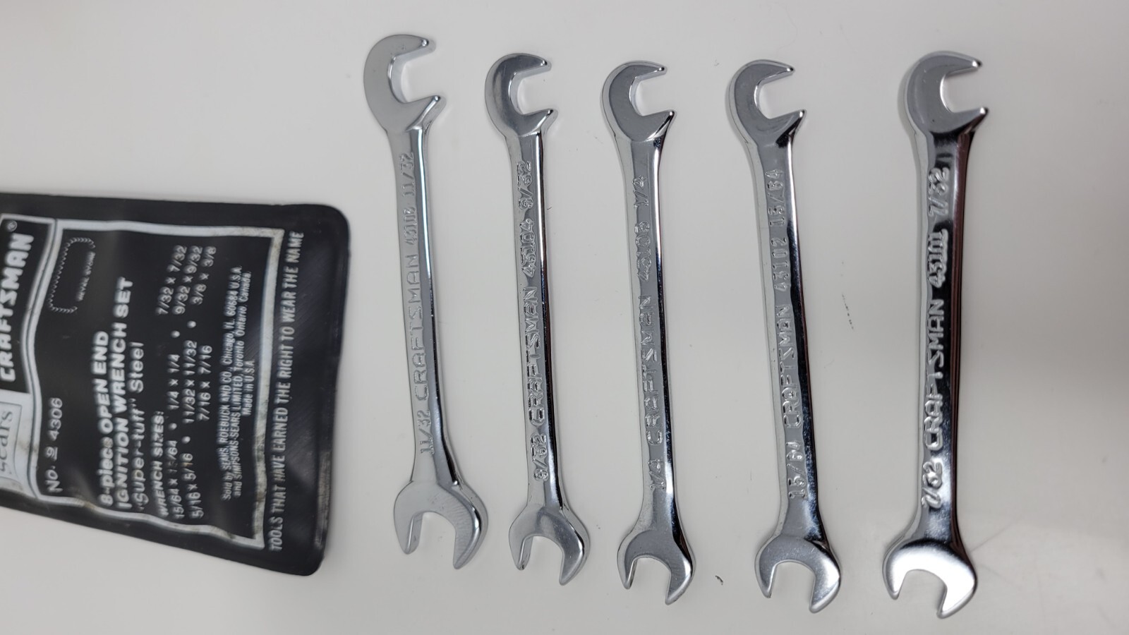 Vintage Craftsman Combination Ignition Wrenches Mixed Lot Of Set 4306 & V