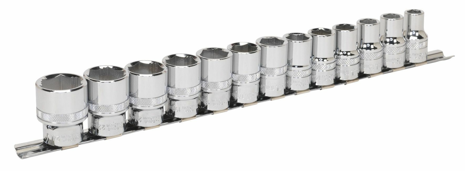 Sealey AK2742 Socket Set 13pc 1/2″Sq Drive Lock-On 6pt Metric