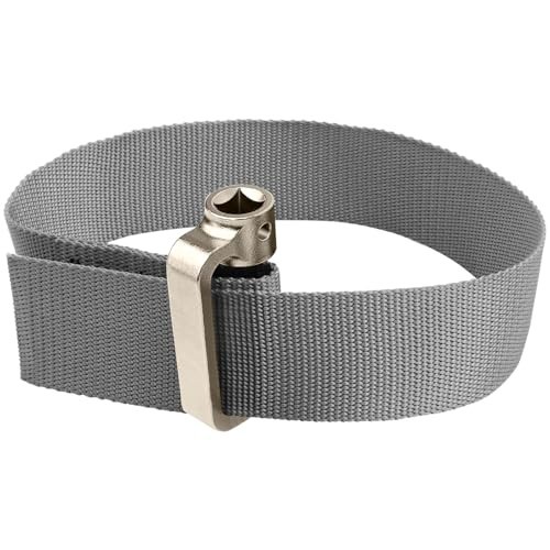 Heavy Duty Oil Filter Strap Wrench – 1/2″ Drive Adjustable Tool for Easy Removal