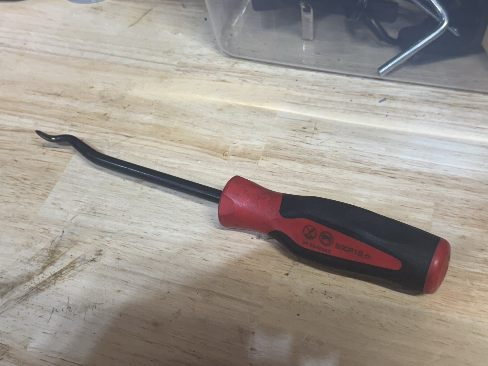 Snap-on Tools USA 10″ RED Soft Grip Cotter Pin Pick Puller SGCP1B