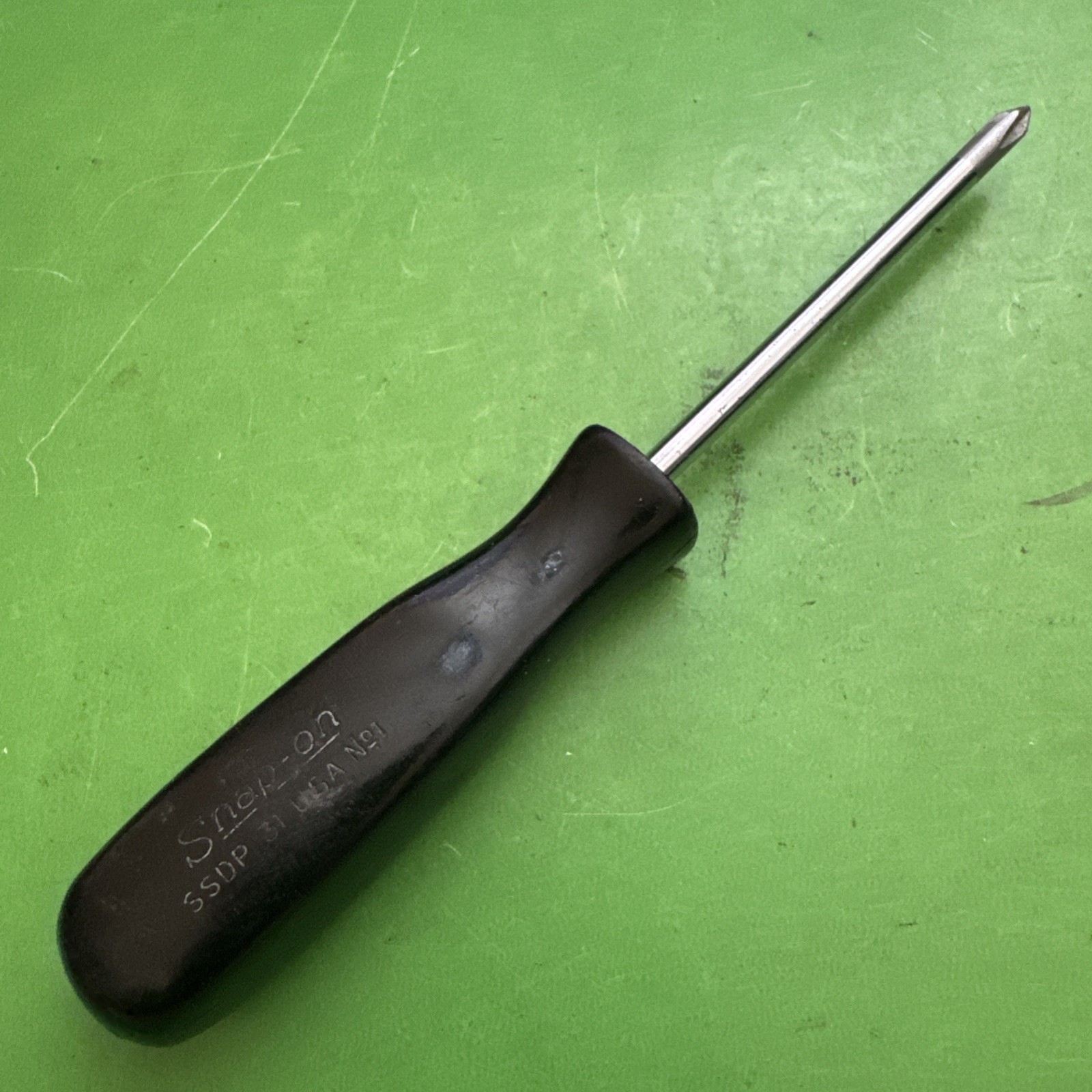 Snap-On Hand Tools USA No.1 Phillips Black Hard Handle Screwdriver MPN SDDP31 -A