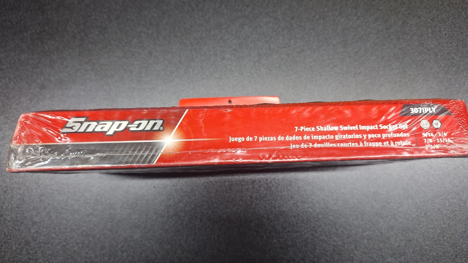 Snap On 1/2″ Drive Wobble Socket Set SAE 9/16 to 1 1/8 Inch Set 3071PLY SEALED