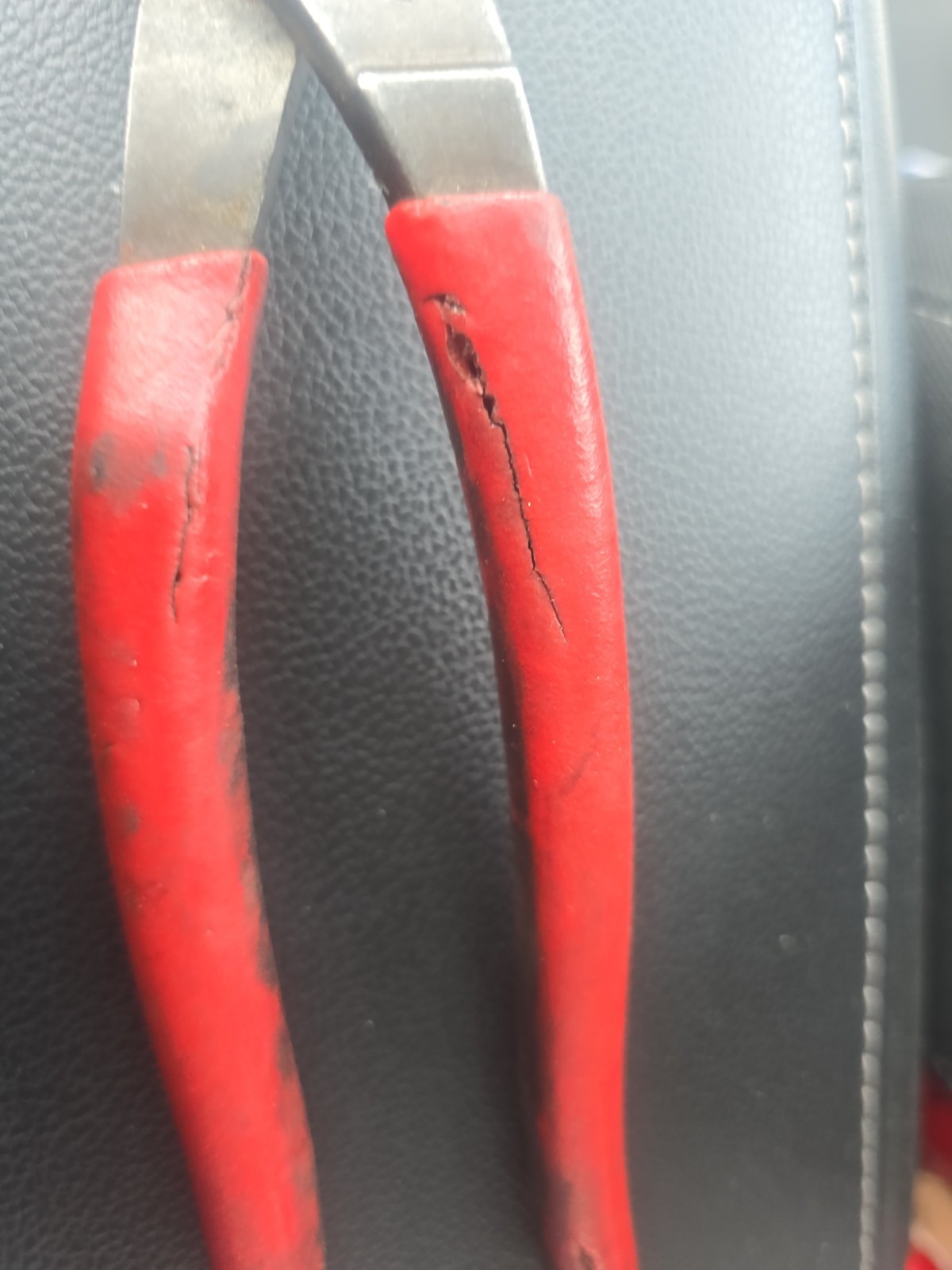 Blue Point 429CP Bent Wire Crimper And Cutter, 9″ Red Handle USA