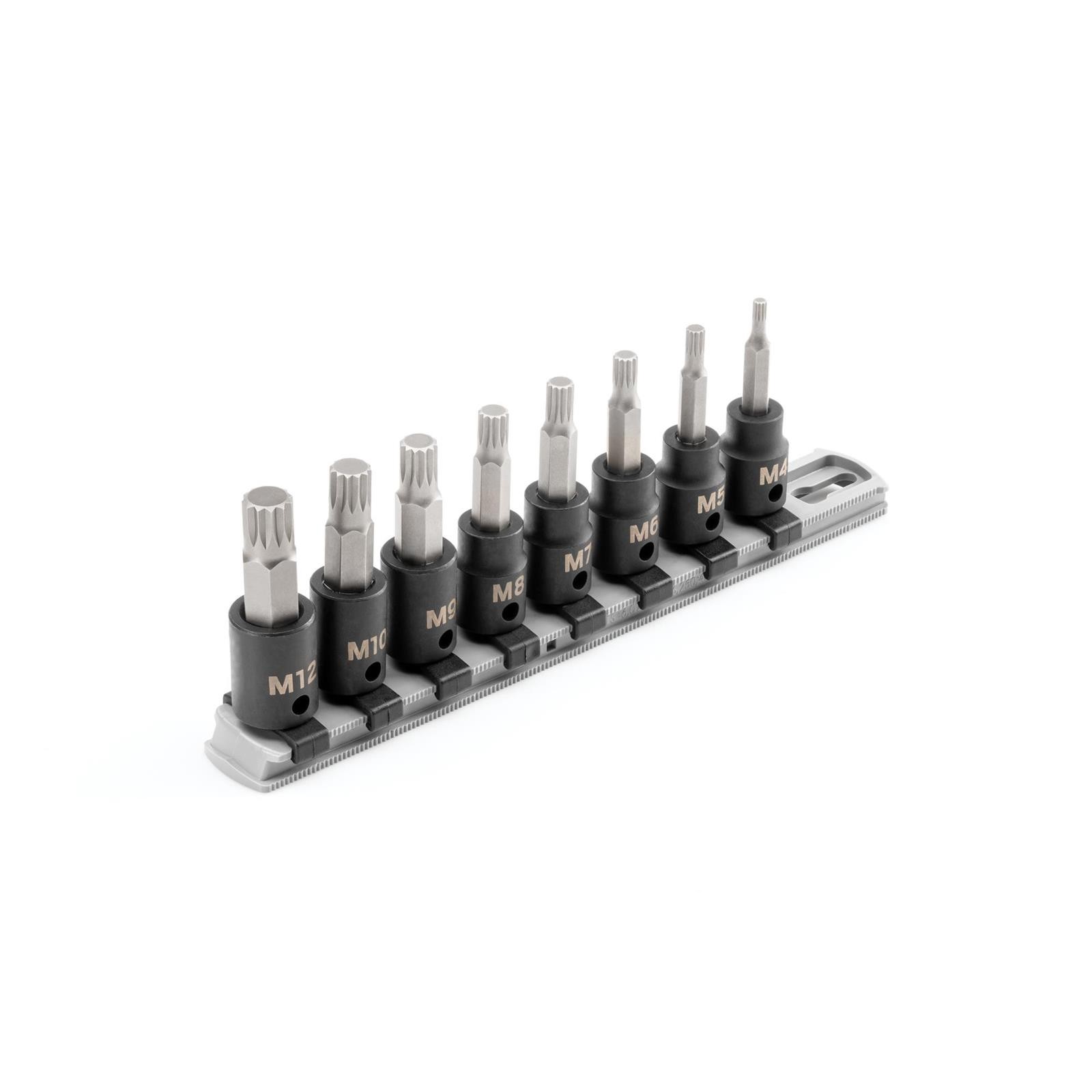 Tekton SIB91104 3/8″ Drive Triple Square Impact Bit Socket Set