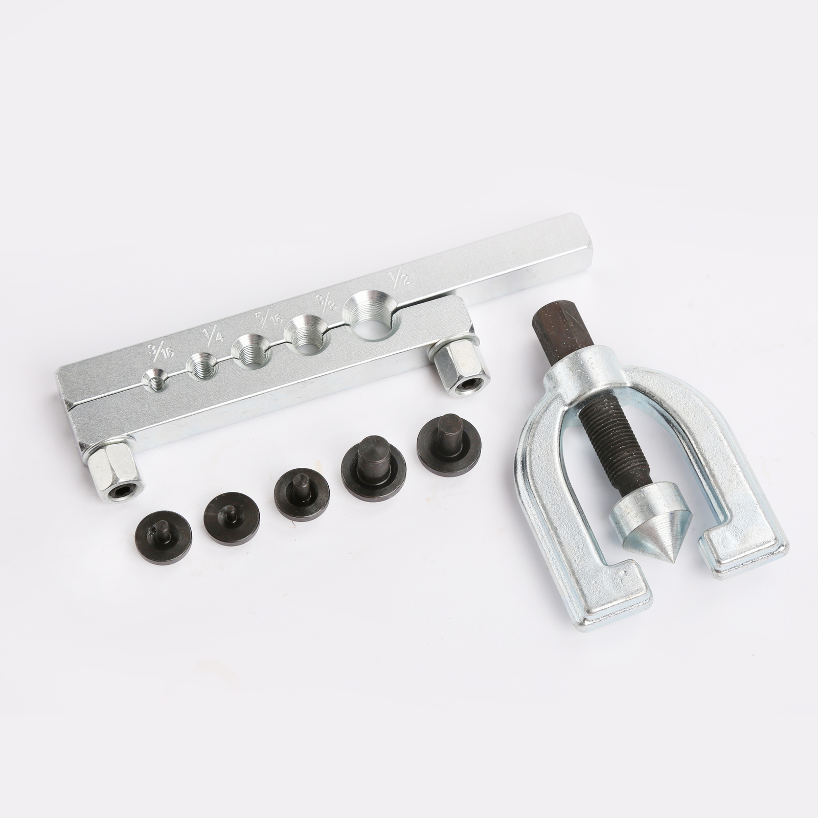 Double Flaring Single Flare Tool Set Fuel Brake Lines 3/16, 1/4, 5/16, 3/8 1/2″
