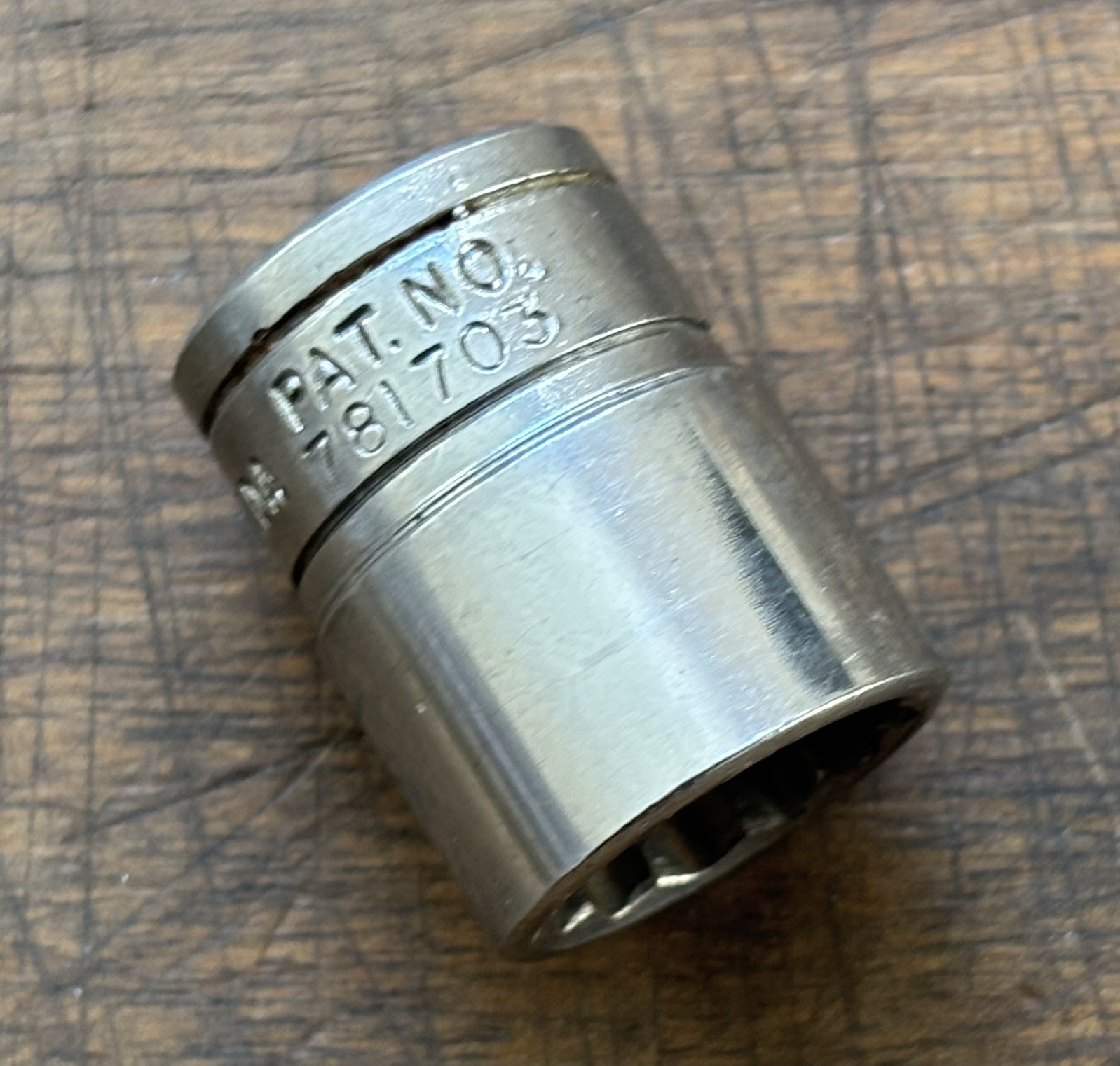 Snap-on. F161 – 1/2” AF – 3/8 Drive Shallow Socket – 12pt . Made in Canada