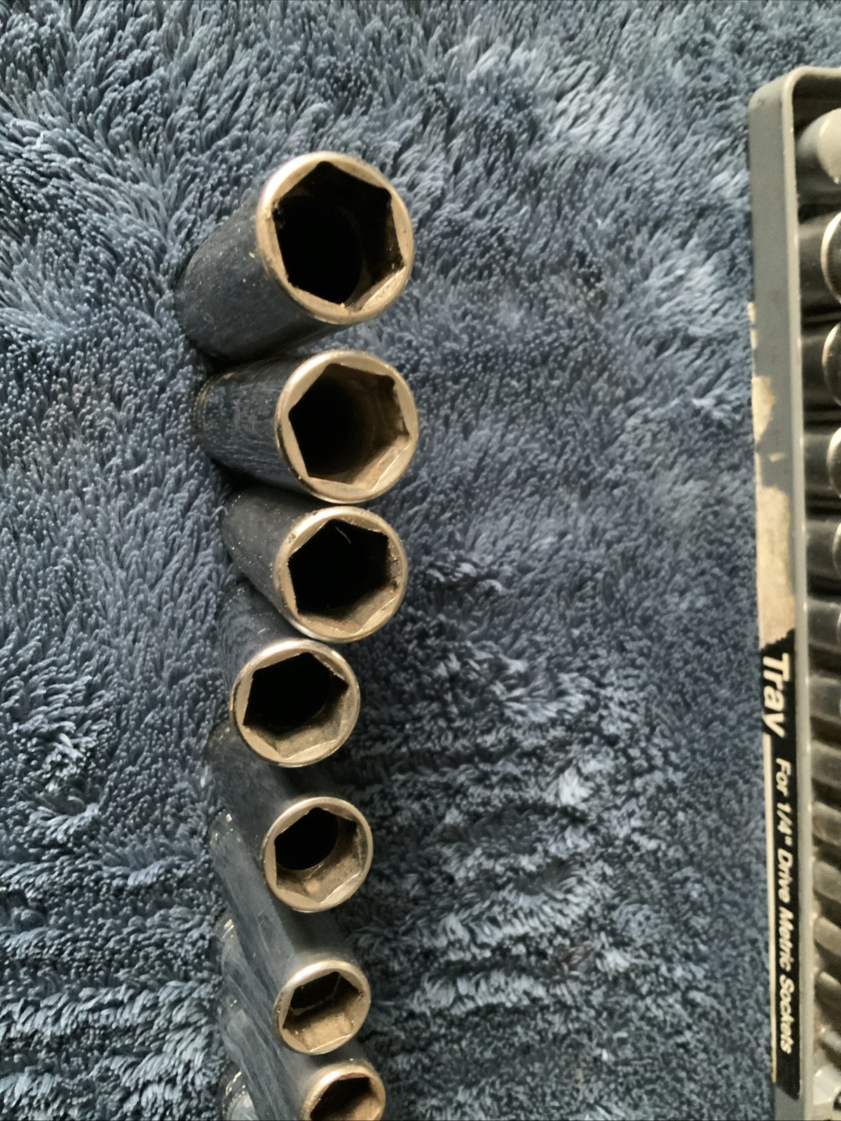 Snap On 1/4” Drive Shallow And Deep Socket Sets….5-14mm….each Set, 6pt…..