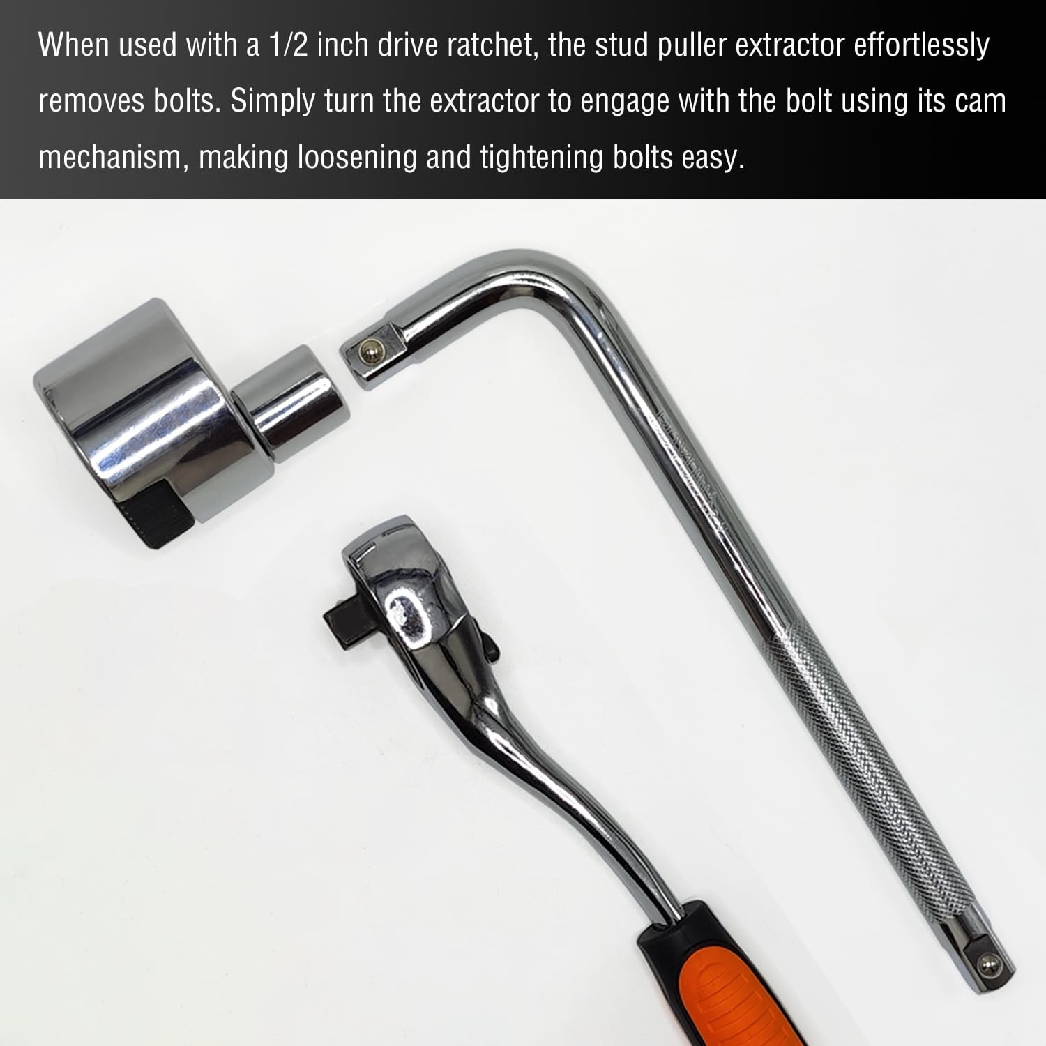 Stud Extractor Tool 1/4″-3/4″ 6-19mm Broken Bolt Remover Knurled Roller