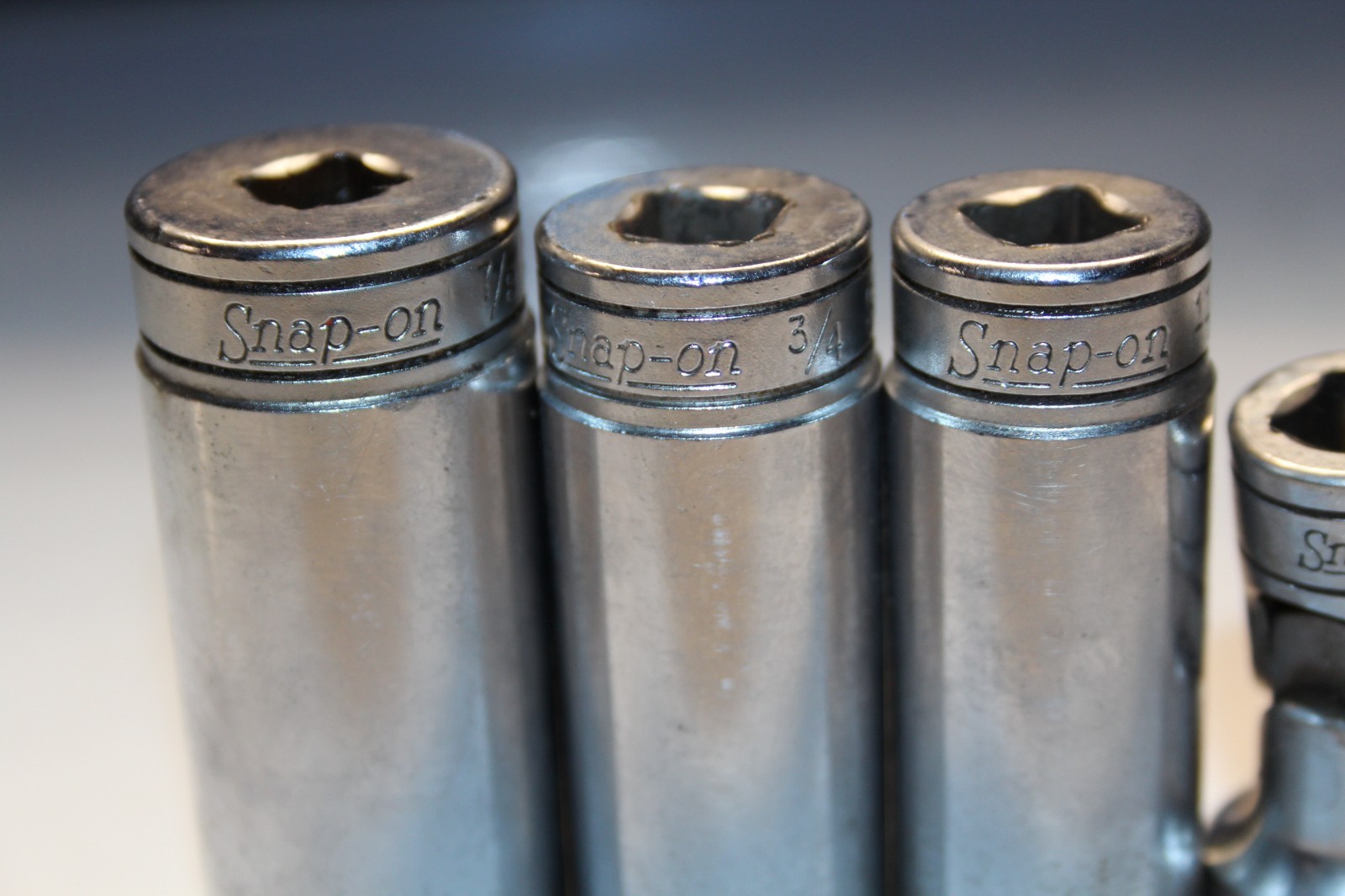 Snap-On 6pc 3/8” Drive SAE Deep & Universal Socket Set SFS221 SFS241 SFS281 FS20