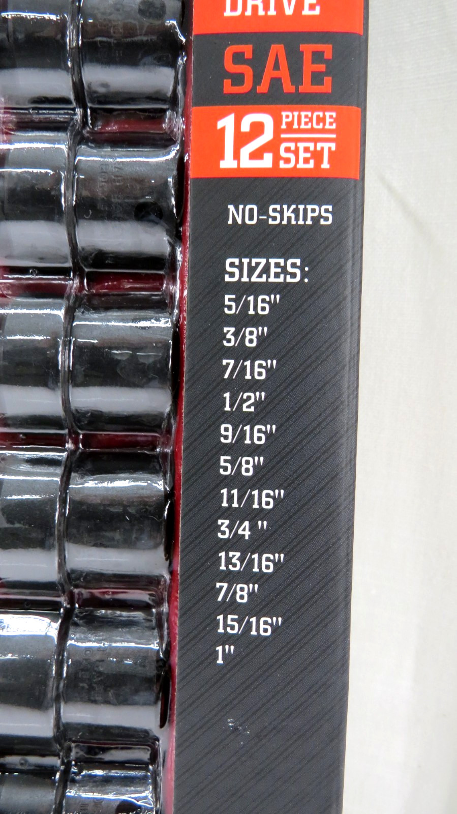 Icon I2US-12 12 Piece 3/8″ Drive Professional Impact Swivel Socket Set SAE 59745