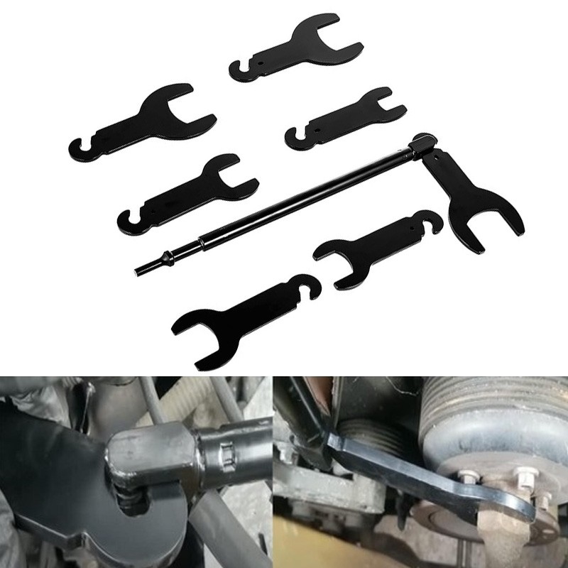 Pneumatic Fan Clutch Wrench Removal Tool Kit Fit for Ford/GM/Chrysler/Jeep 43300