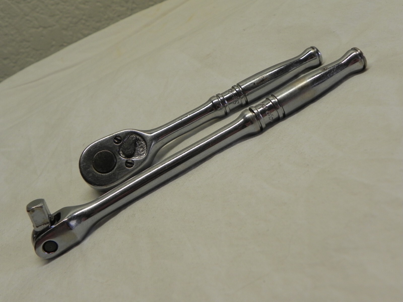 Snap-On TM70B & TM10F 1/4» Drive Ratchet & Breaker Bar Set