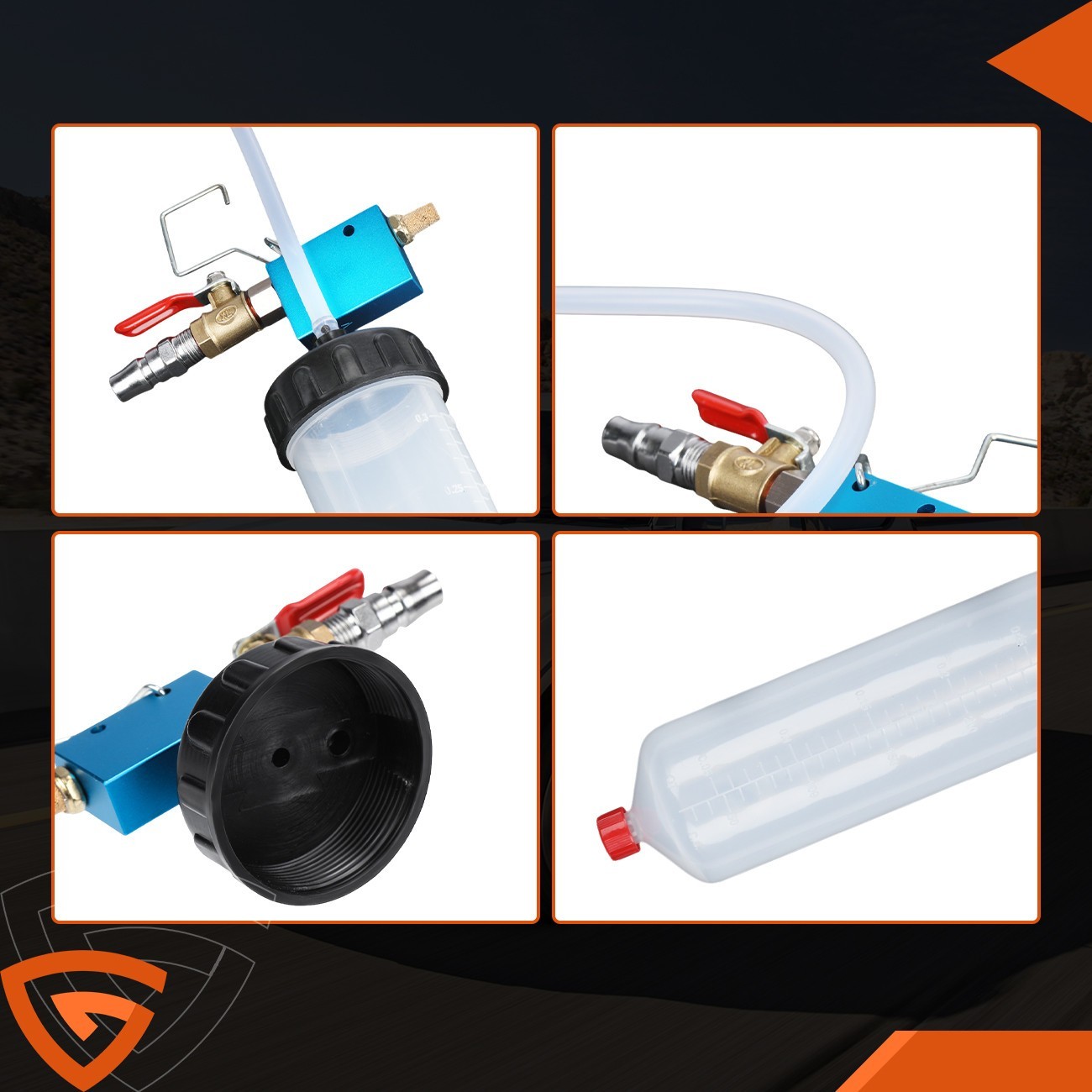 Clutch Brake Bleeder Kit 300ml Fluid Extractor Vacuum Pump Tool for Car Vehicle