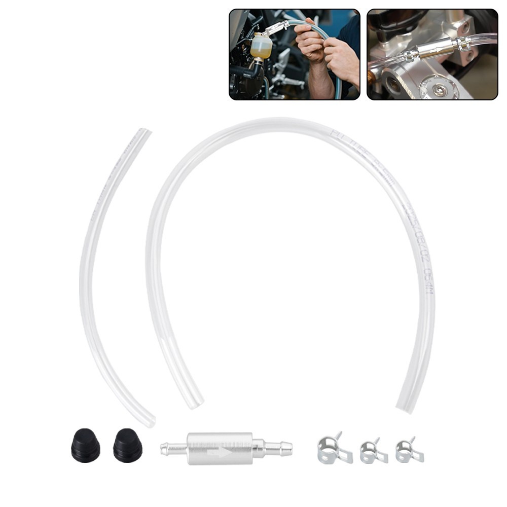 Brake Bleeder Hose – One Way Check Valve Tube Bleeding Tool Kit for CarMotorcyle