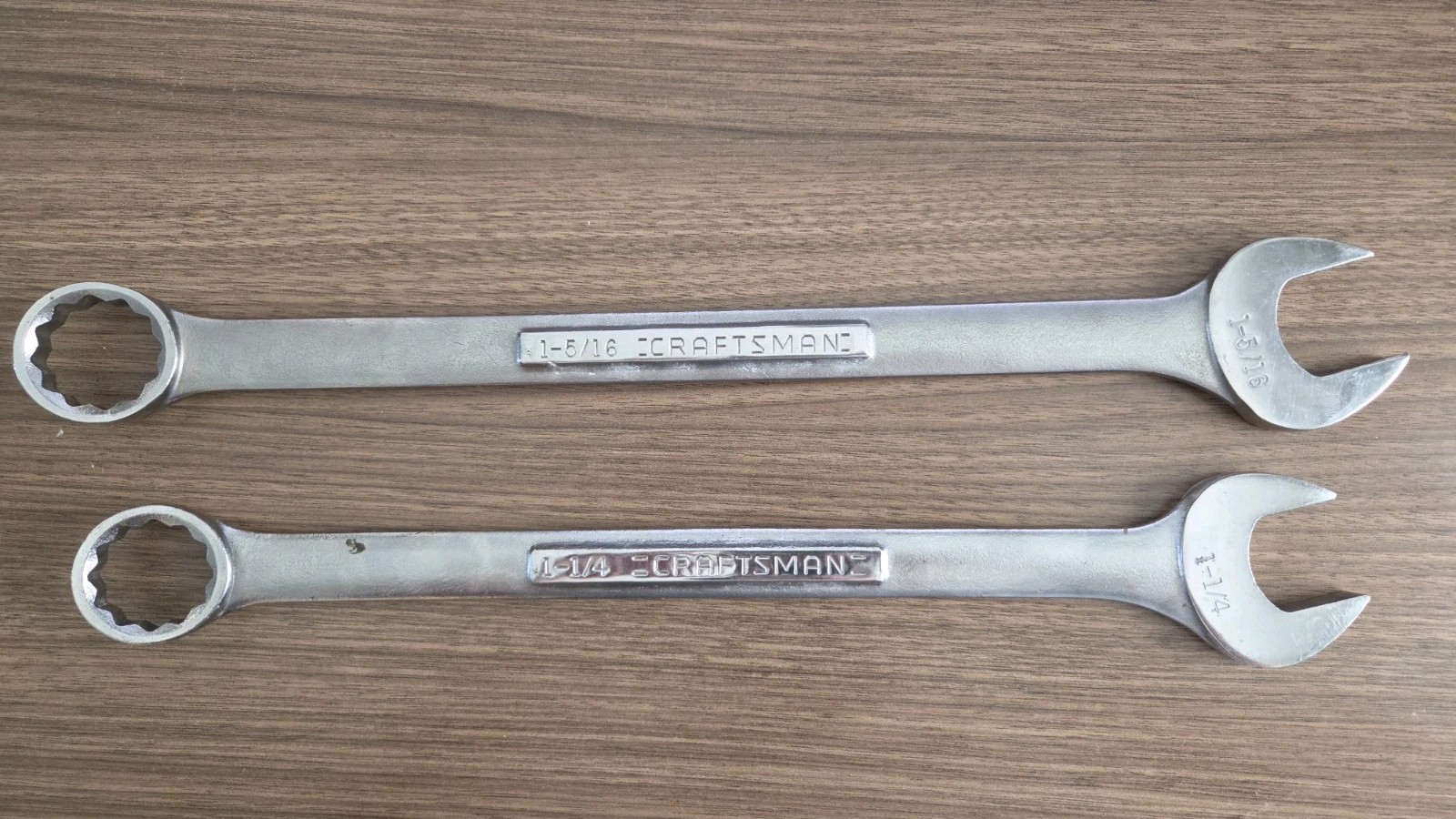 Craftsman 1-5/16 & 1-1/4 Open/Closed Ended Wrenches VA-44709 & VA-44708
