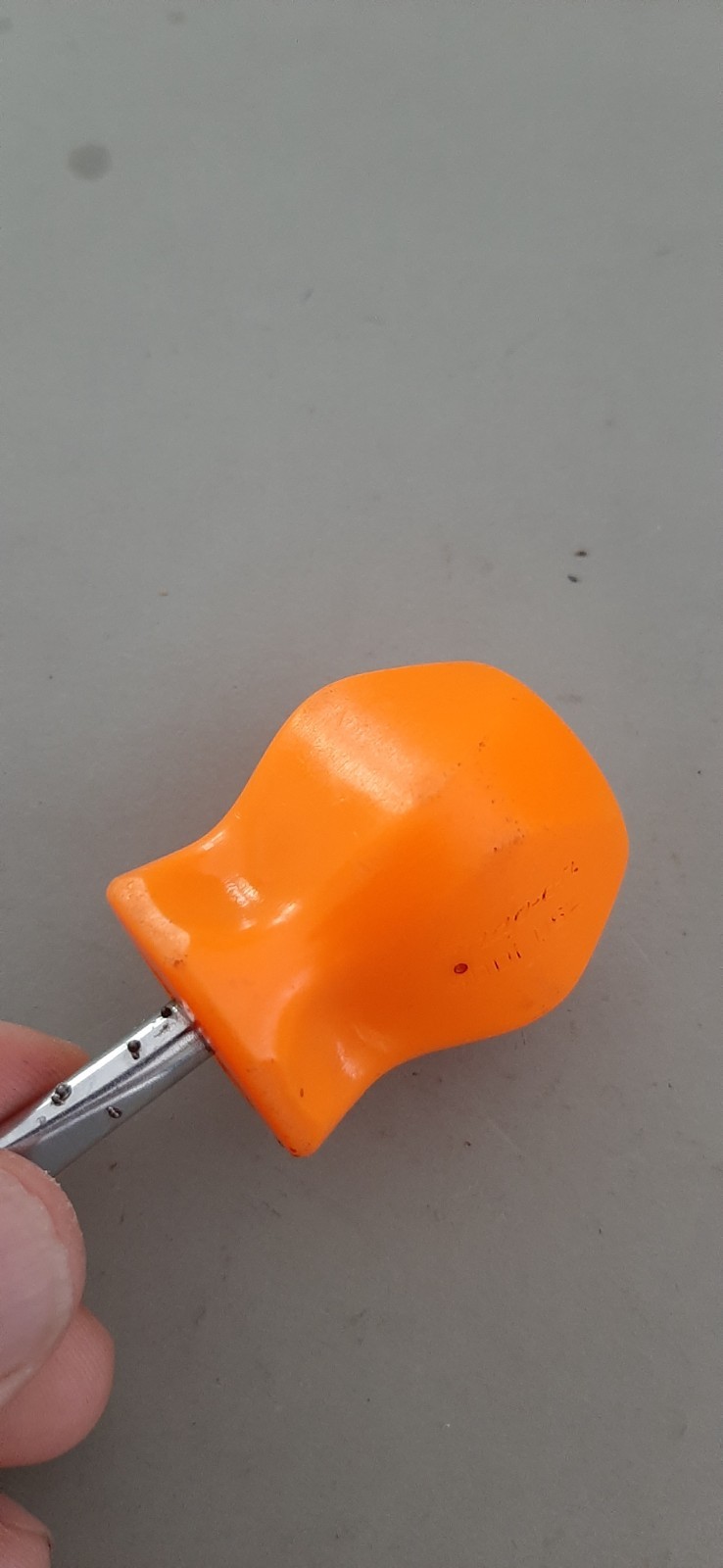 Snap-on SDD1 Orange Hard Handle Stubby Screwdriver Flat Head Tip Slotted READ!!
