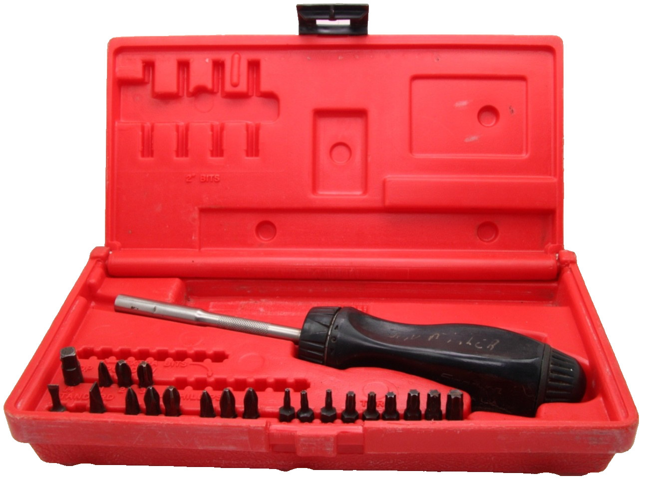 Snap On SSDMR220 22 Piece Ratcheting Screwdriver Set w/Red Case USA