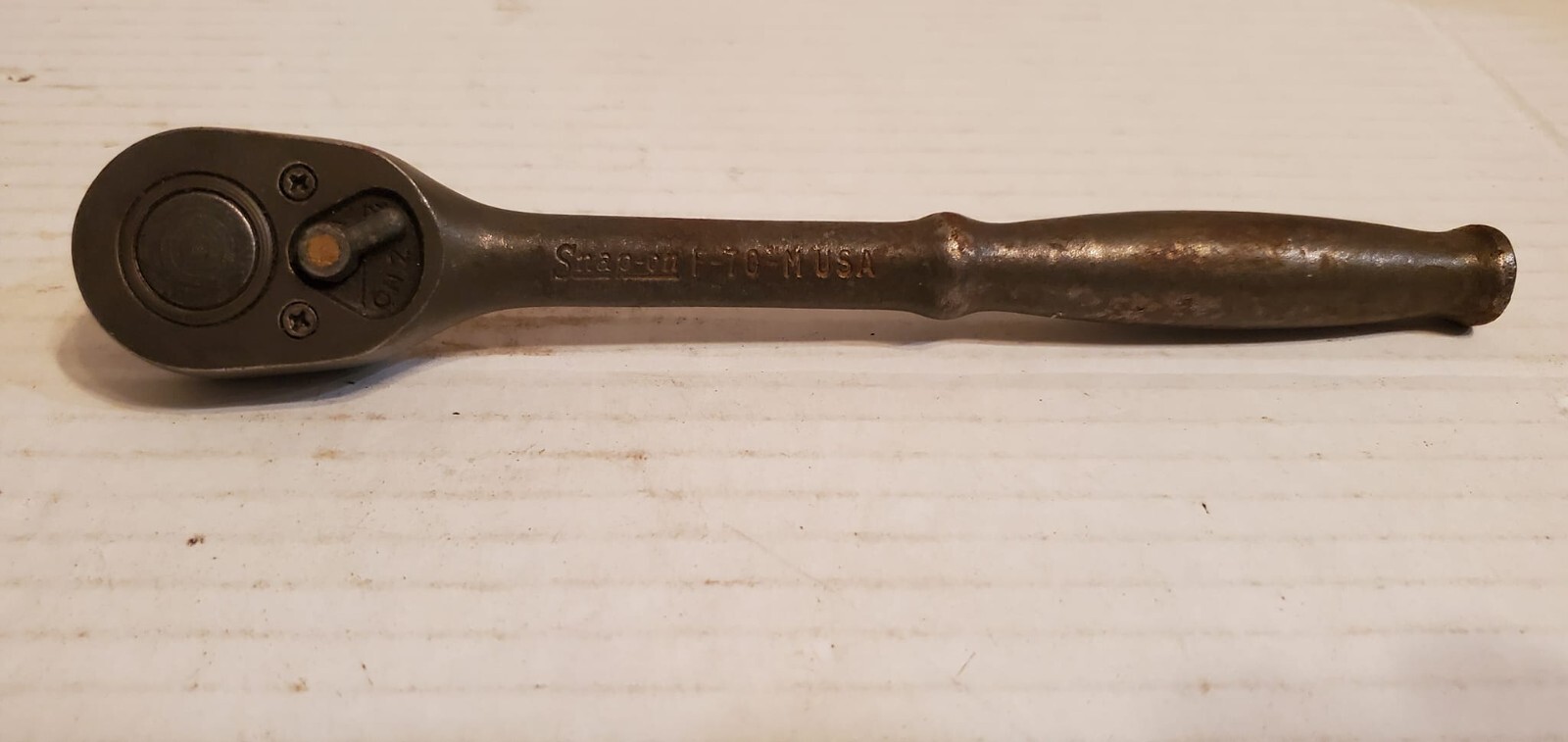 Snap On 3/8 Ratchet F-70-M Working Fine Showing Wear – As shown
