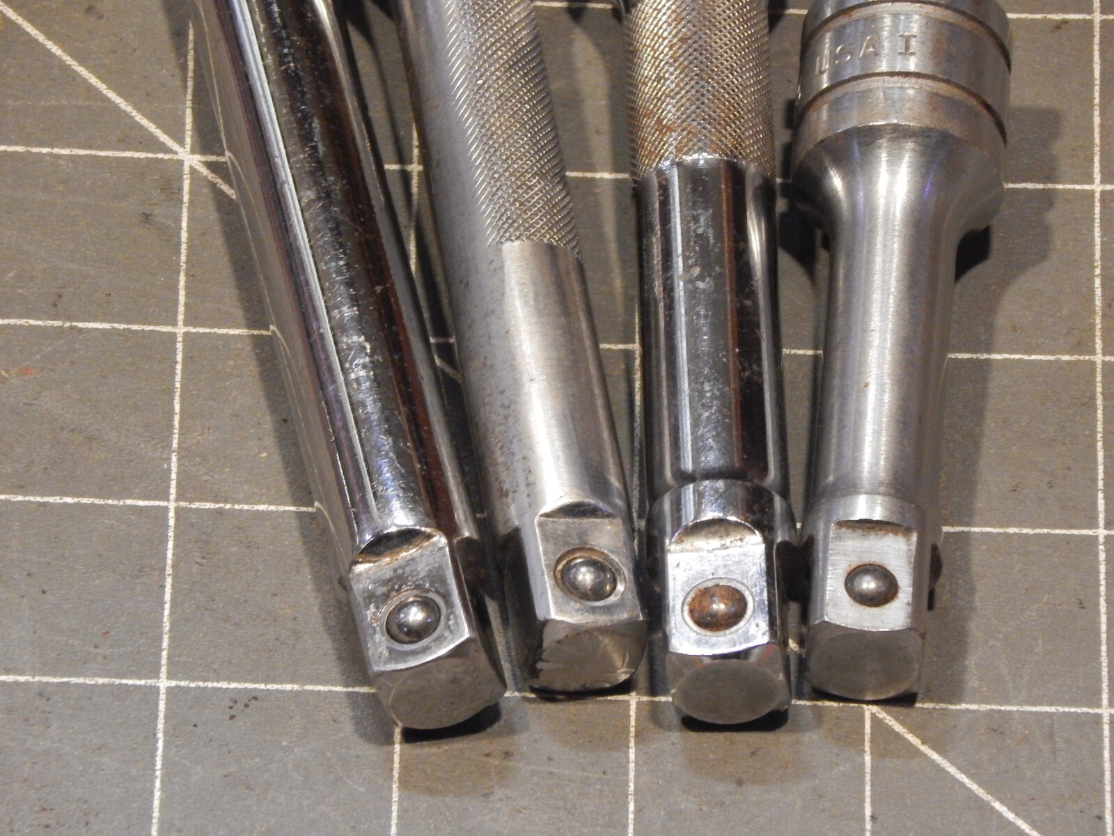 Snap On 4Pc 1/2 Drive Socket Extension Lot 3″ SX3 5″ SXK5 11″ SXK11 Dr Ground On