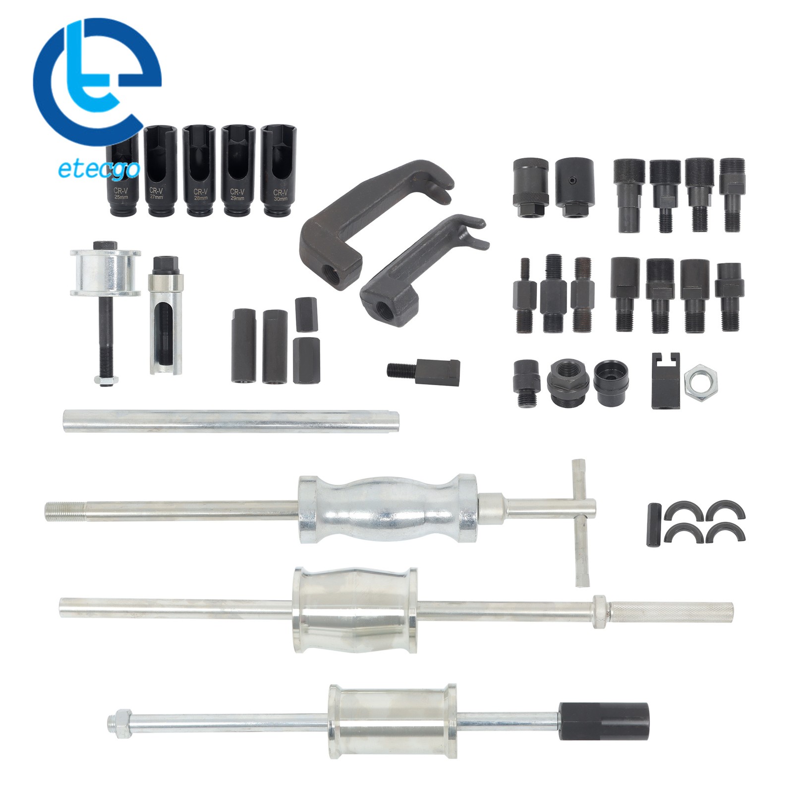 40Pcs Auto Diesel Engine Injector Remover Slide Hammer Puller Extractor Tool Set