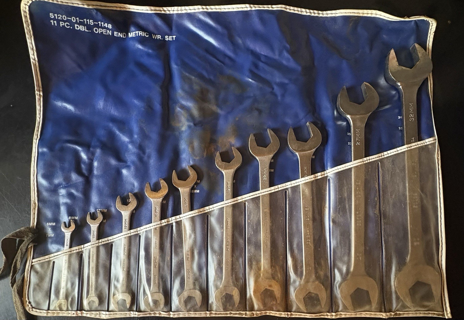 Vintage Bonney Wrench Set With Sleeve Case *missing one*