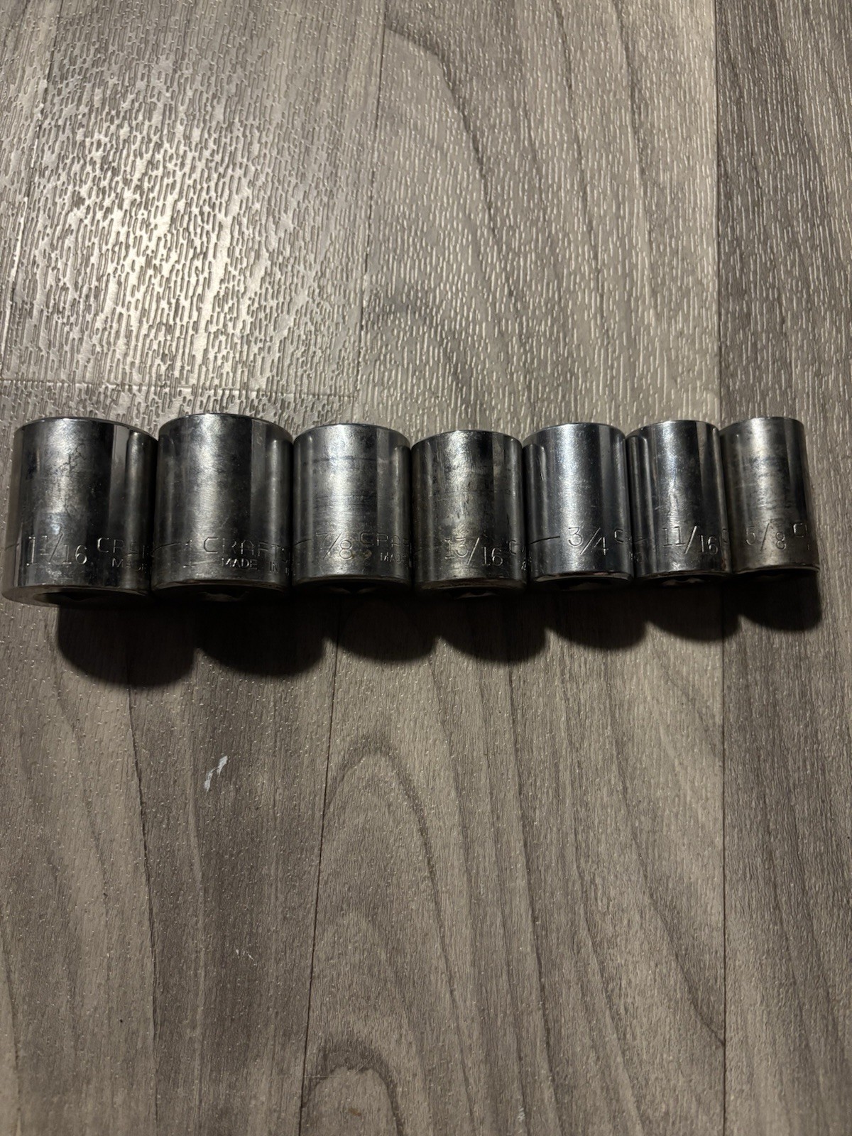 Vintage Craftsman =V= Socket Set 17 Piece’s 1/2” Drive standard & metric READ!!!