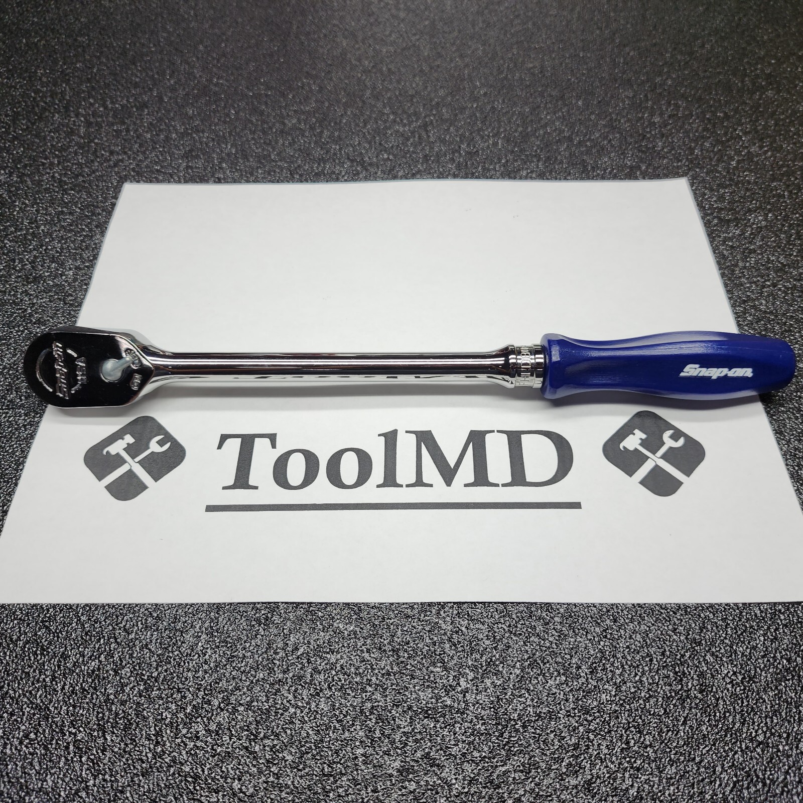 Snap-on Tools USA NEW 3/8″ Drive CLASSIC BLUE Hard Handle LONG Ratchet FHLD80
