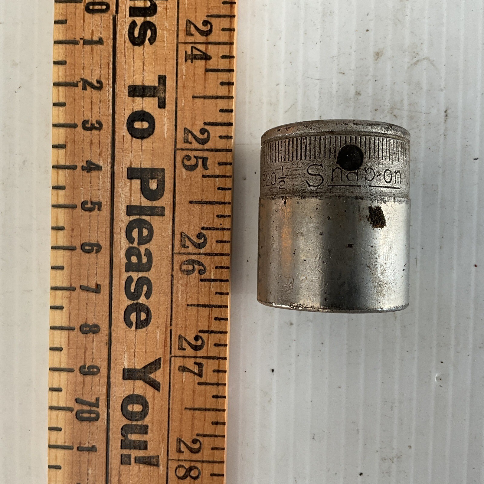 Snap On 1″ Shallow Socket 1/2″ Drive 6 Point Model TW-320 1/2 USA