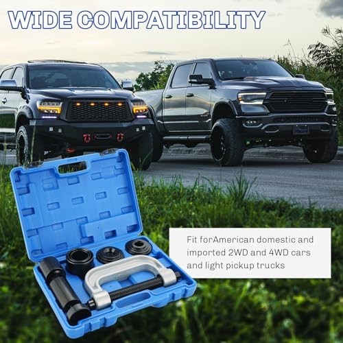 Heavy Duty Ball Joint Press & U Joint Removal Tool Kit for 2WD/4WD Vehicles
