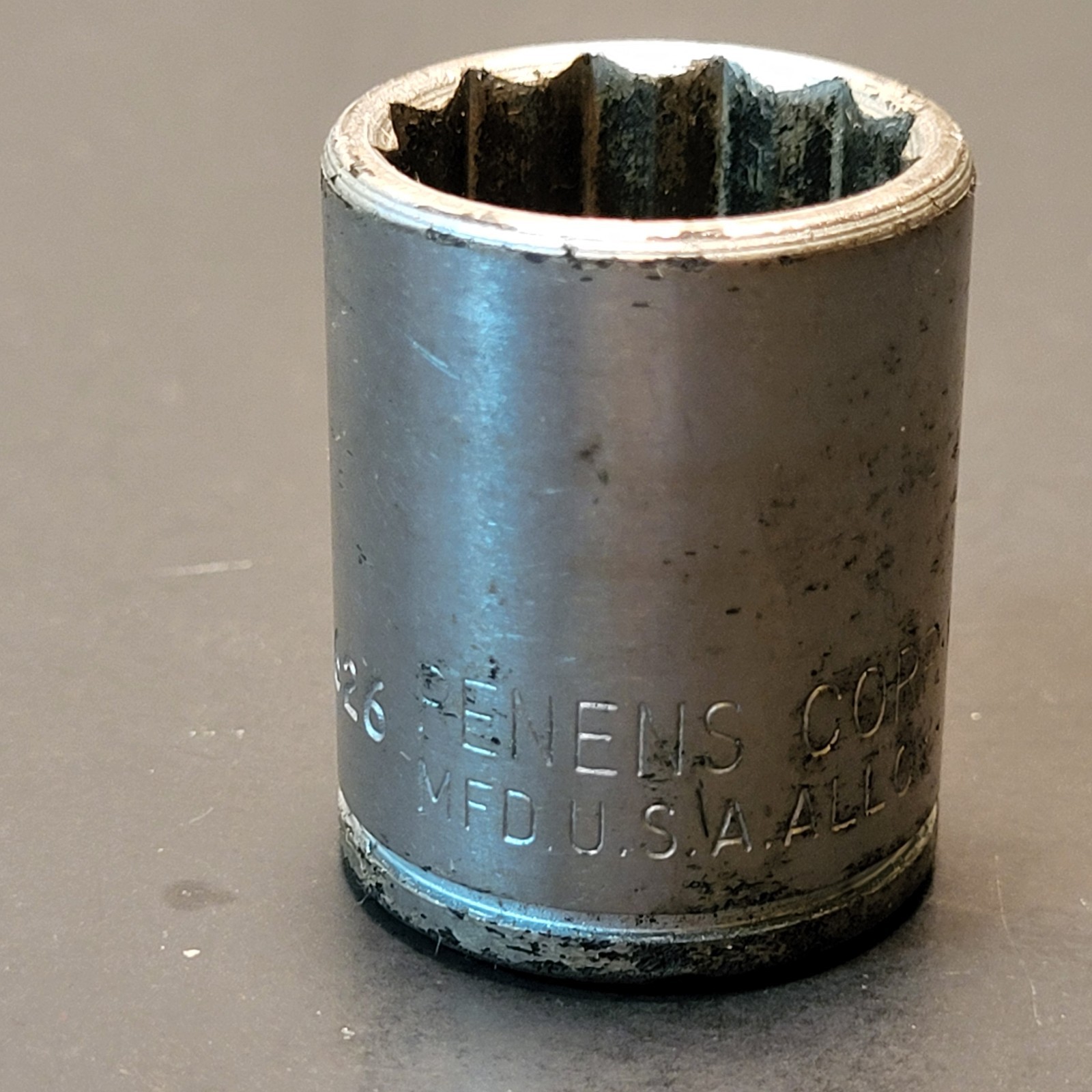 Penens 13/16” 12 point 1/2” drive socket 1626 made in USA Plomb Proto