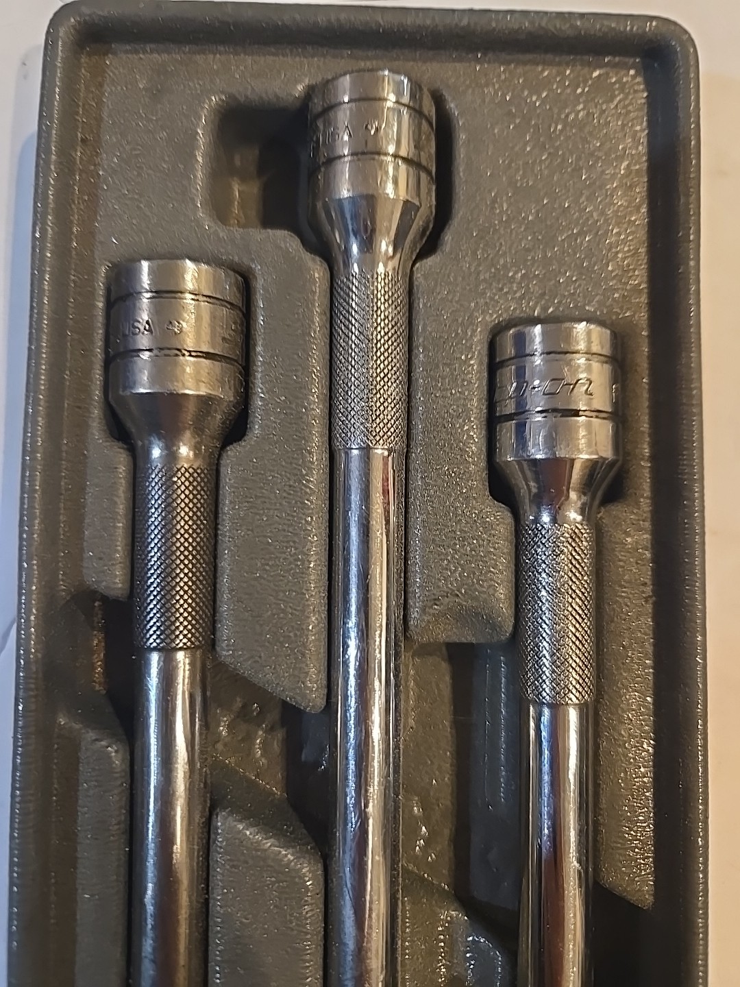 For Snap-On Tools 6pc 3/8″ Drive Knurled Wobble Socket Extension Set 206AFXW
