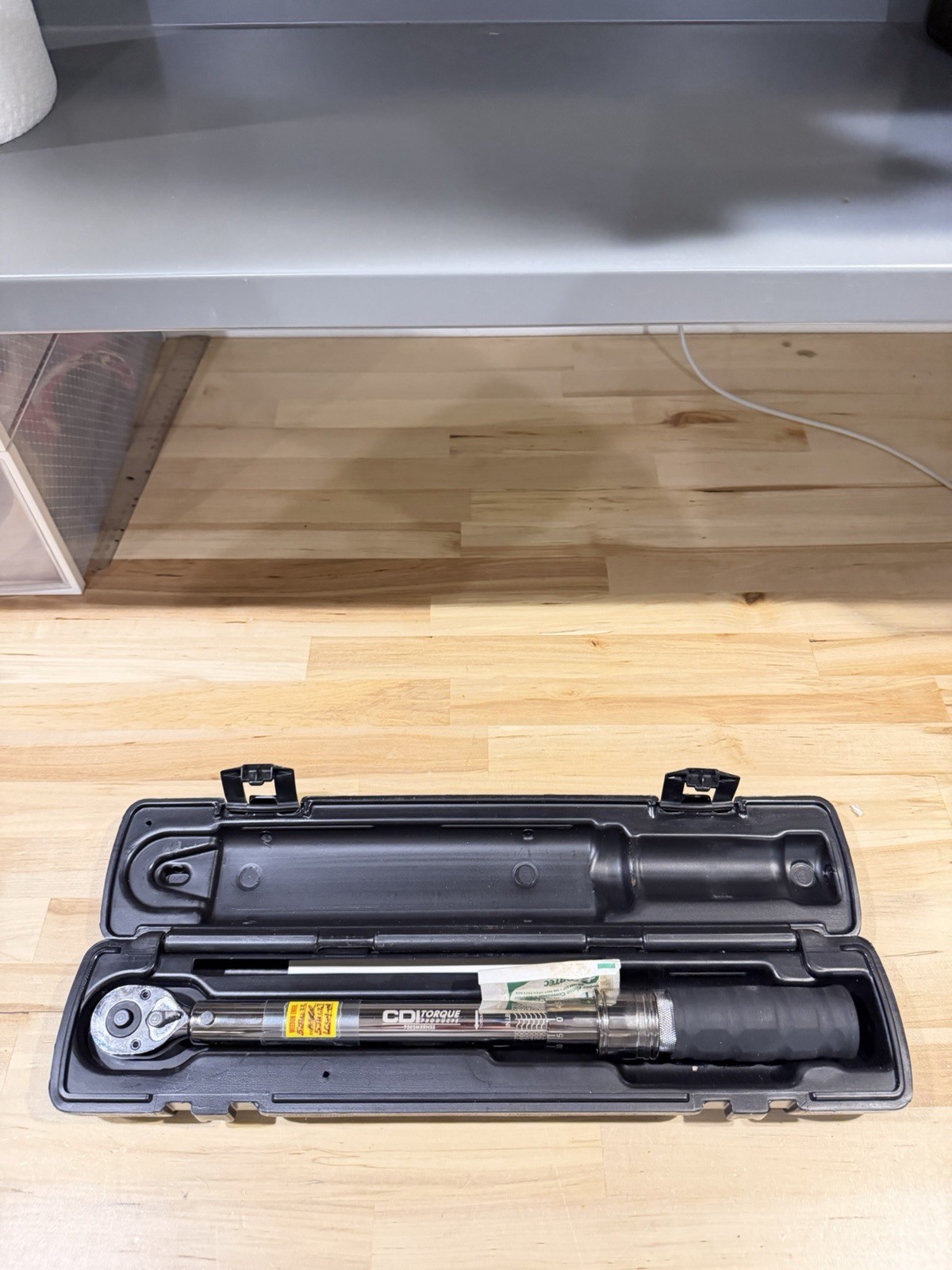 CDI 3/8 Drive Micrometer Torque Wrench Model 7502MRRHSS 100-750 In/Lb W Case USA