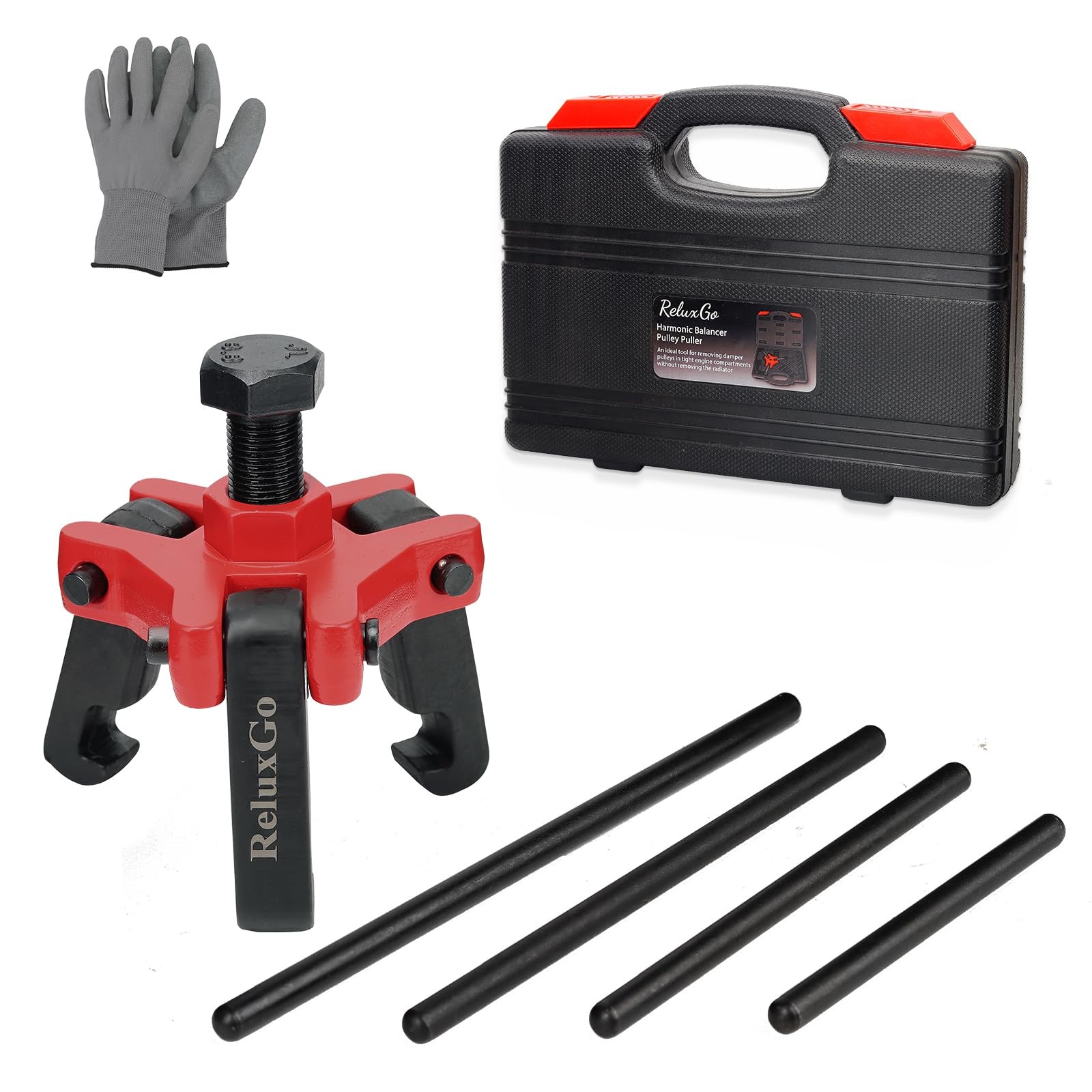 Harmonic Balancer Pulley Puller Set Adjustable 3-Jaw Puller Tool for Removing Ha