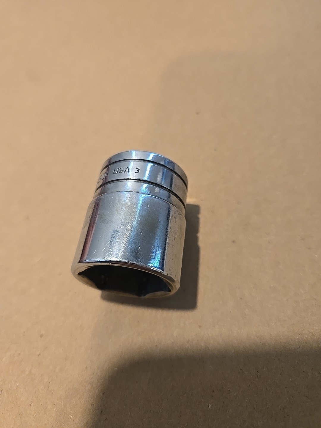 Snap On 1/2″ Drive 15/16″ 6PT SAE Shallow Chrome Socket USA TW301