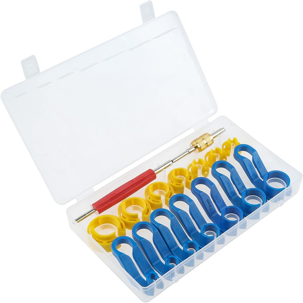 16PCS Car AC Fuel Line Disconnect Removal Tool Set with Storage Box