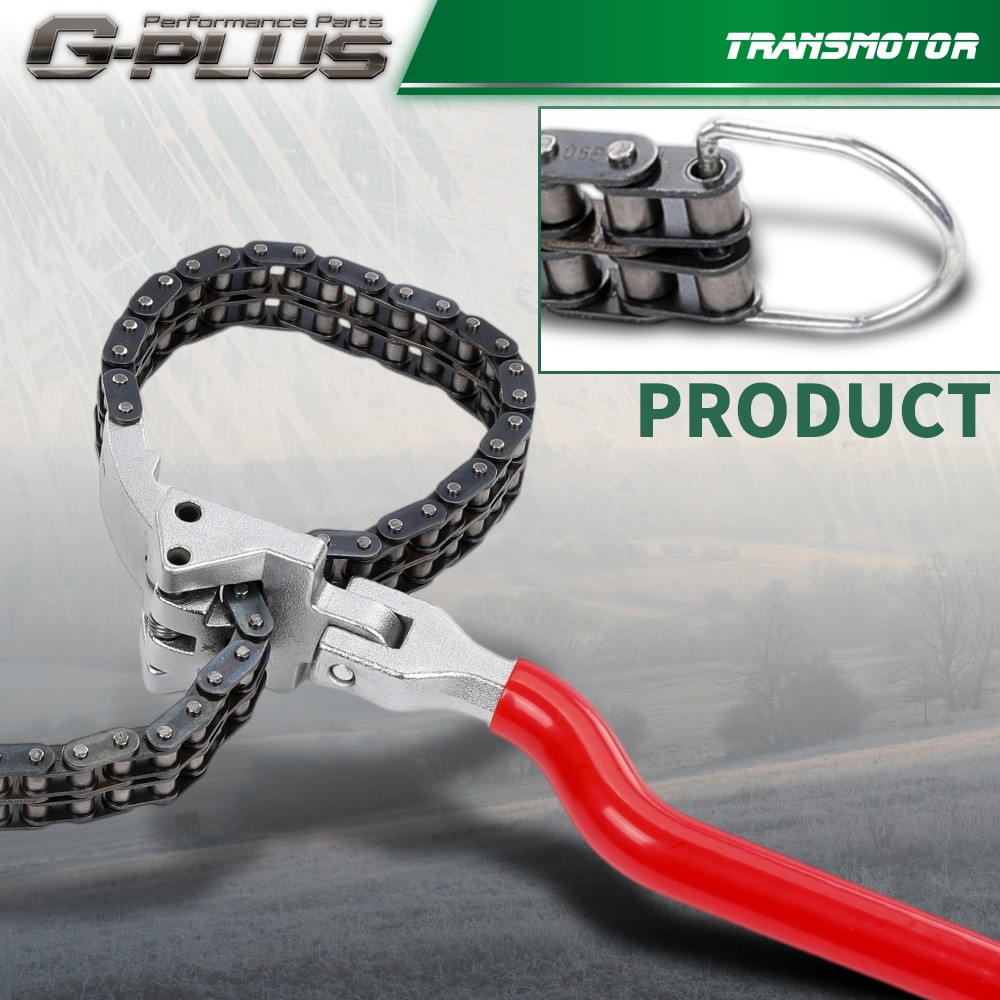 Heavy-Duty Ratcheting Chain Wrench Oil Filter Change Pipe Fittings 60-160mm