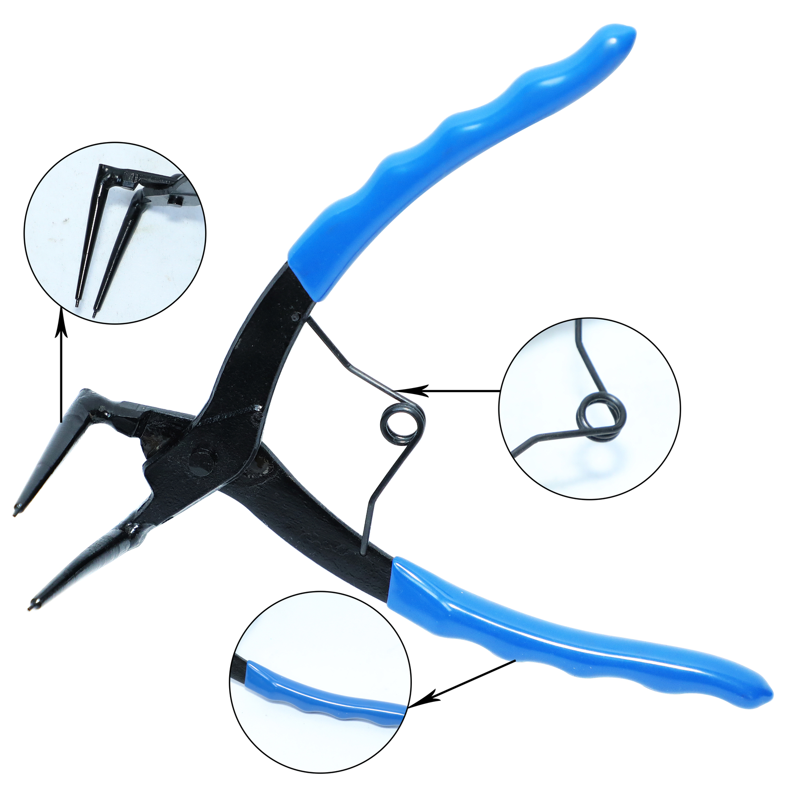 Long Nose 90° Bent Retaining Snap Ring Pliers Internal Clip Circlip Removal Tool