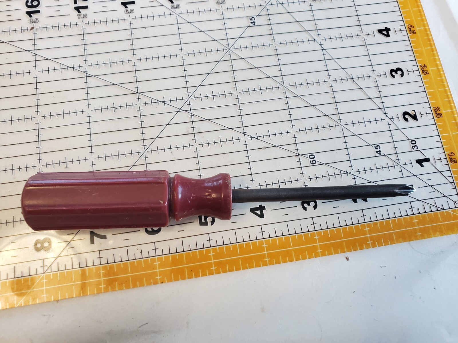 Sears USA Philips Screwdriver Set With Burgundy Handle USA