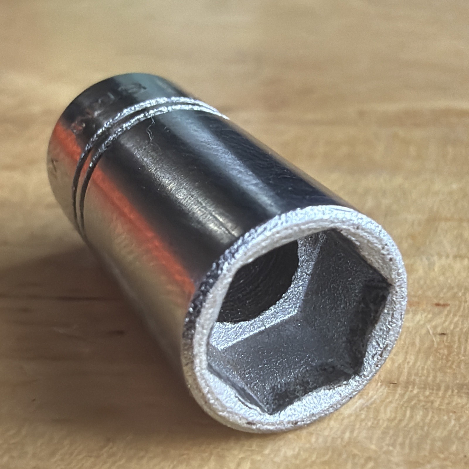 Vulcan x Williams Tools 8mm Shallow Socket 1/4″ Drive 6 Point MM-608 Vtg USA