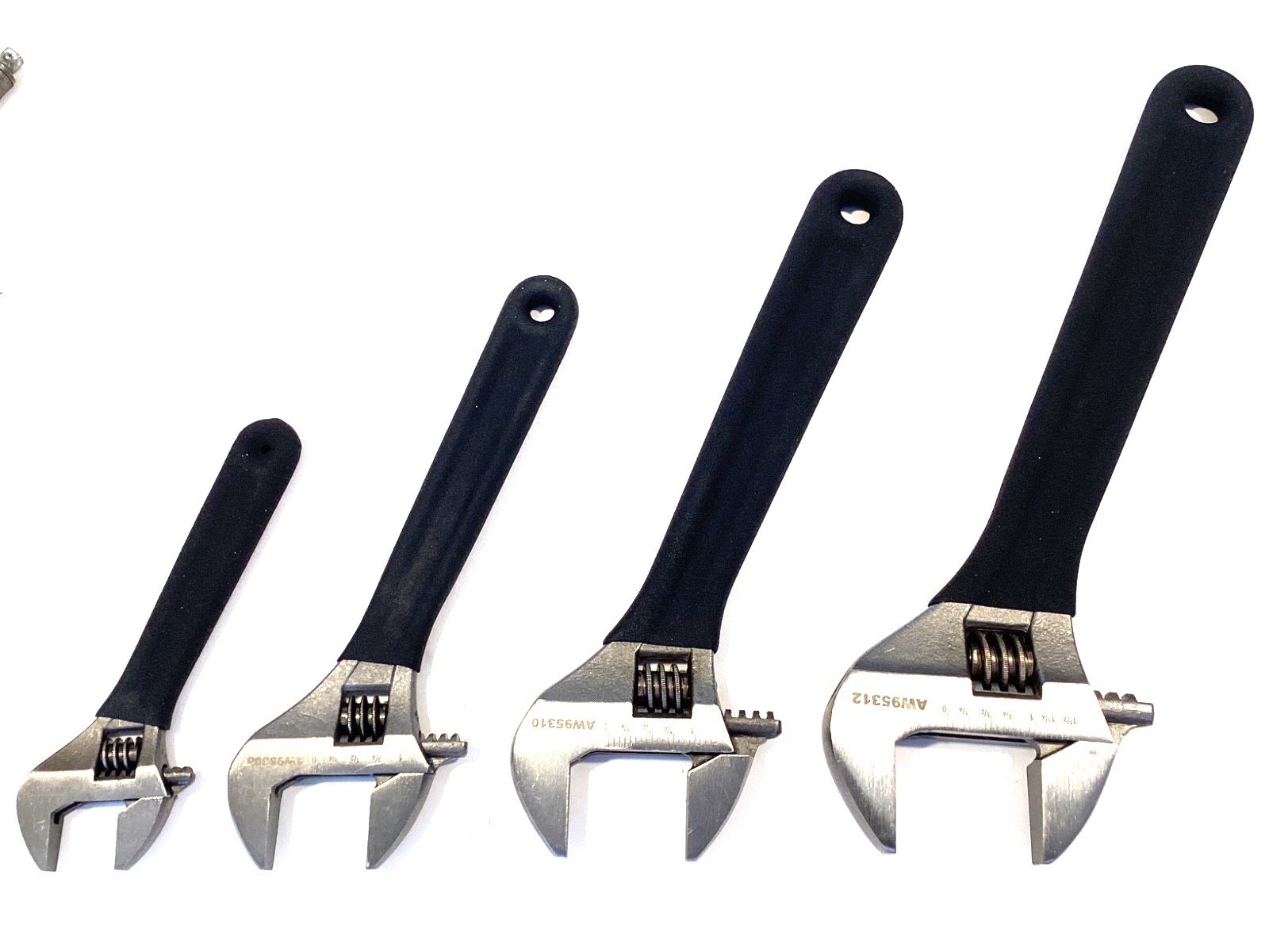 Mac Tools NEW 4 Piece Soft Grip Adjustable Wrench Set AW95306 95308 95310 95312