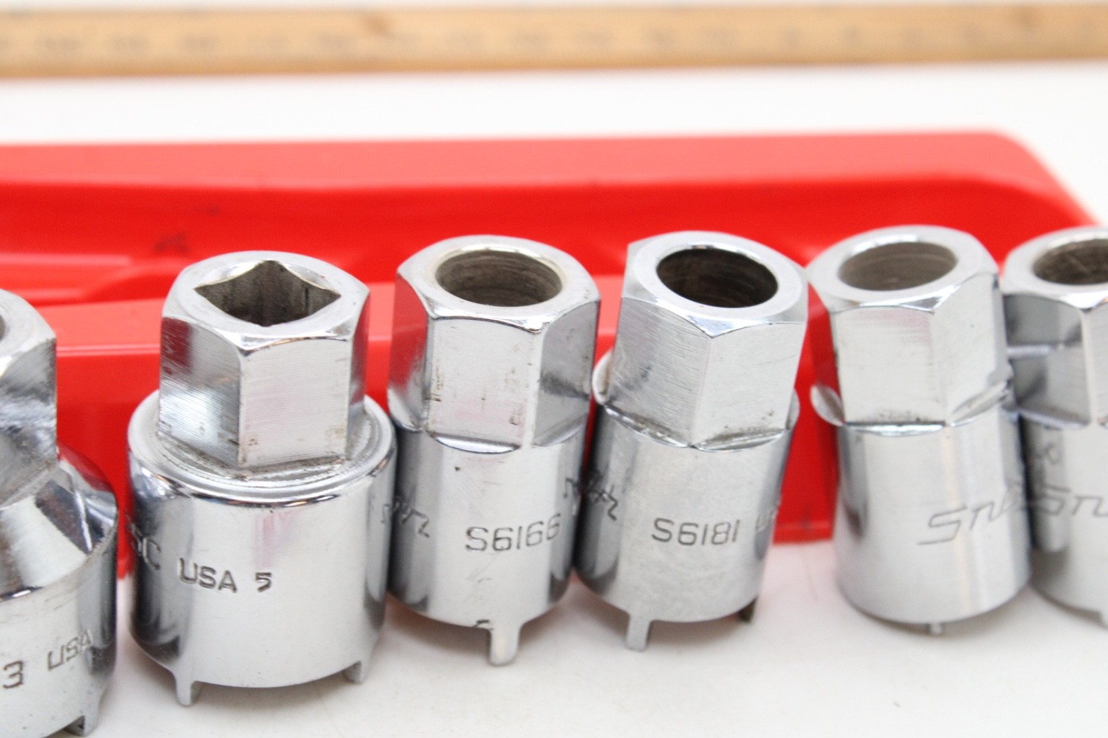 Snap on RARE 2006ANT 6-Piece Chrome Vehicle Antenna Nut Socket Set USA