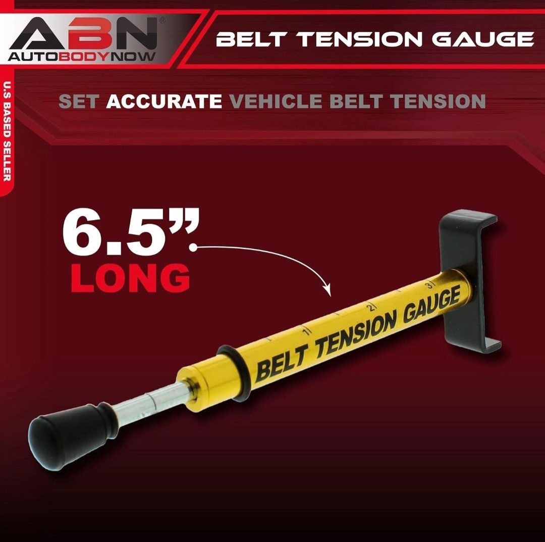 ABN Belt Tension Gauge – Universal, 10 lbs Specification, Easy to Read