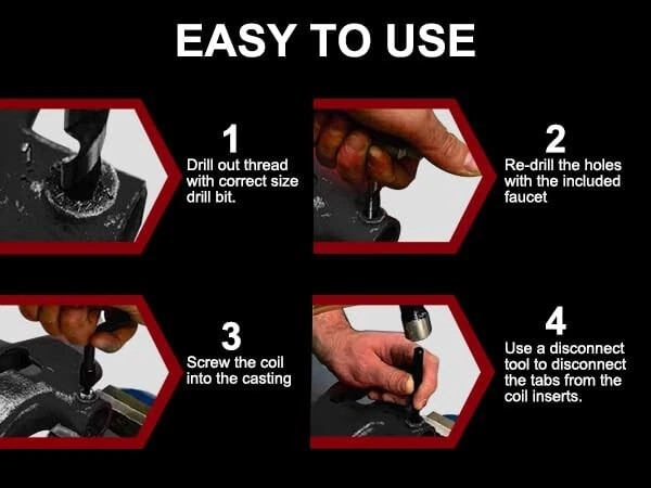 Metric Rethreading Tool Kit Set M5 M6 M8 M10 M12 Helicoil Thread Repair 131Pcs