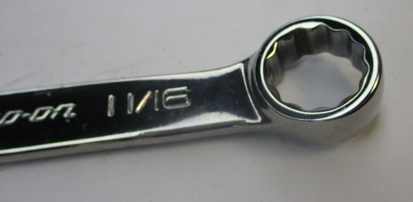 Snap on OEX220B SAE 11/16 12pt Flank Drive Short Combination Wrench USA New