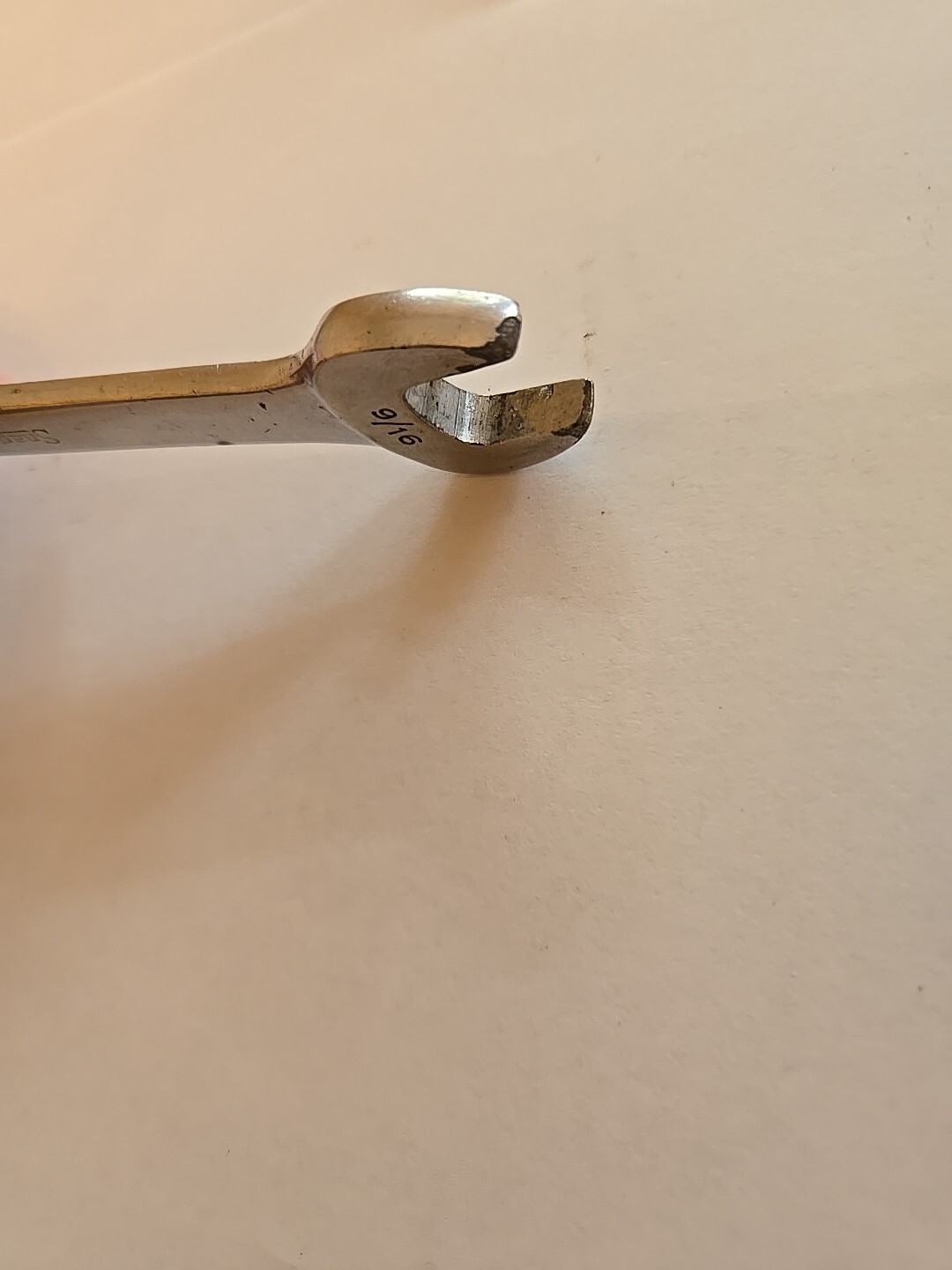 Snap On 9/16″ 12PT Short Chrome Combination Wrench OEX180