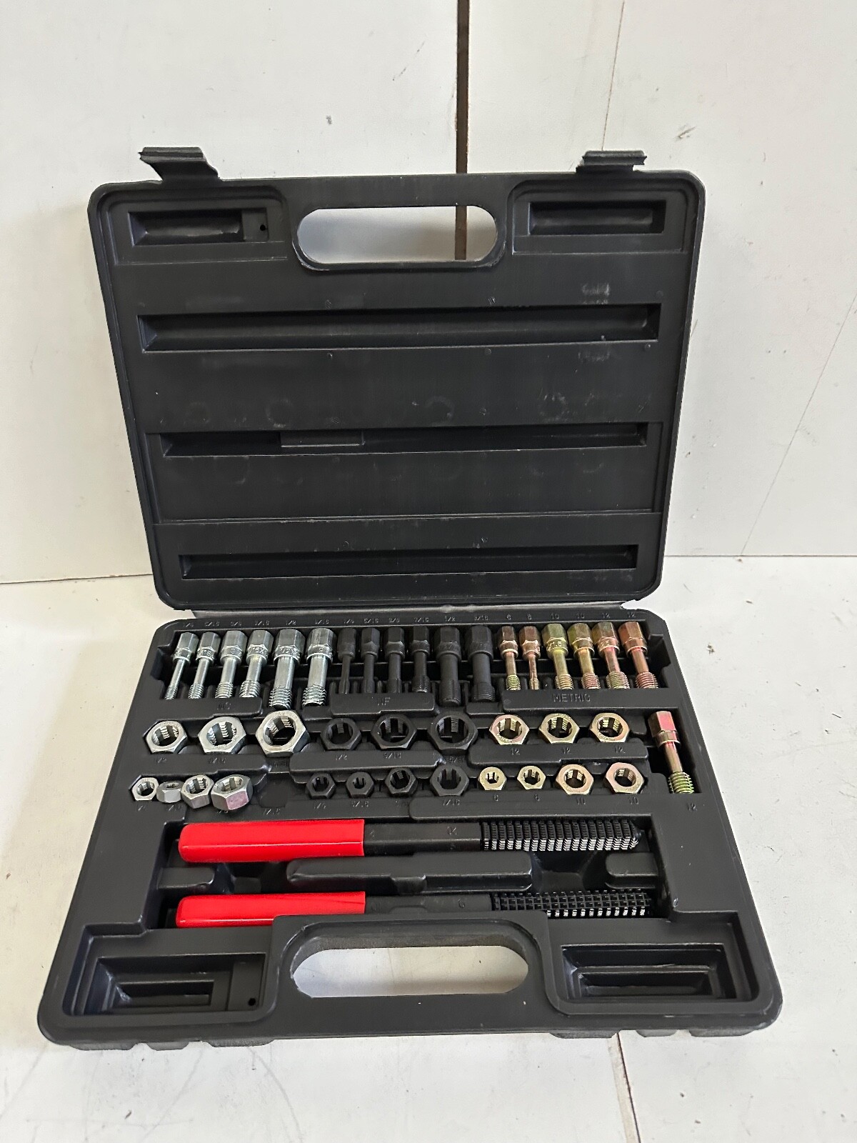 42pc Metric + Imperial UNF UNC Rethread Tap + Die Kit M6 – M14 1/4in – 5/16in