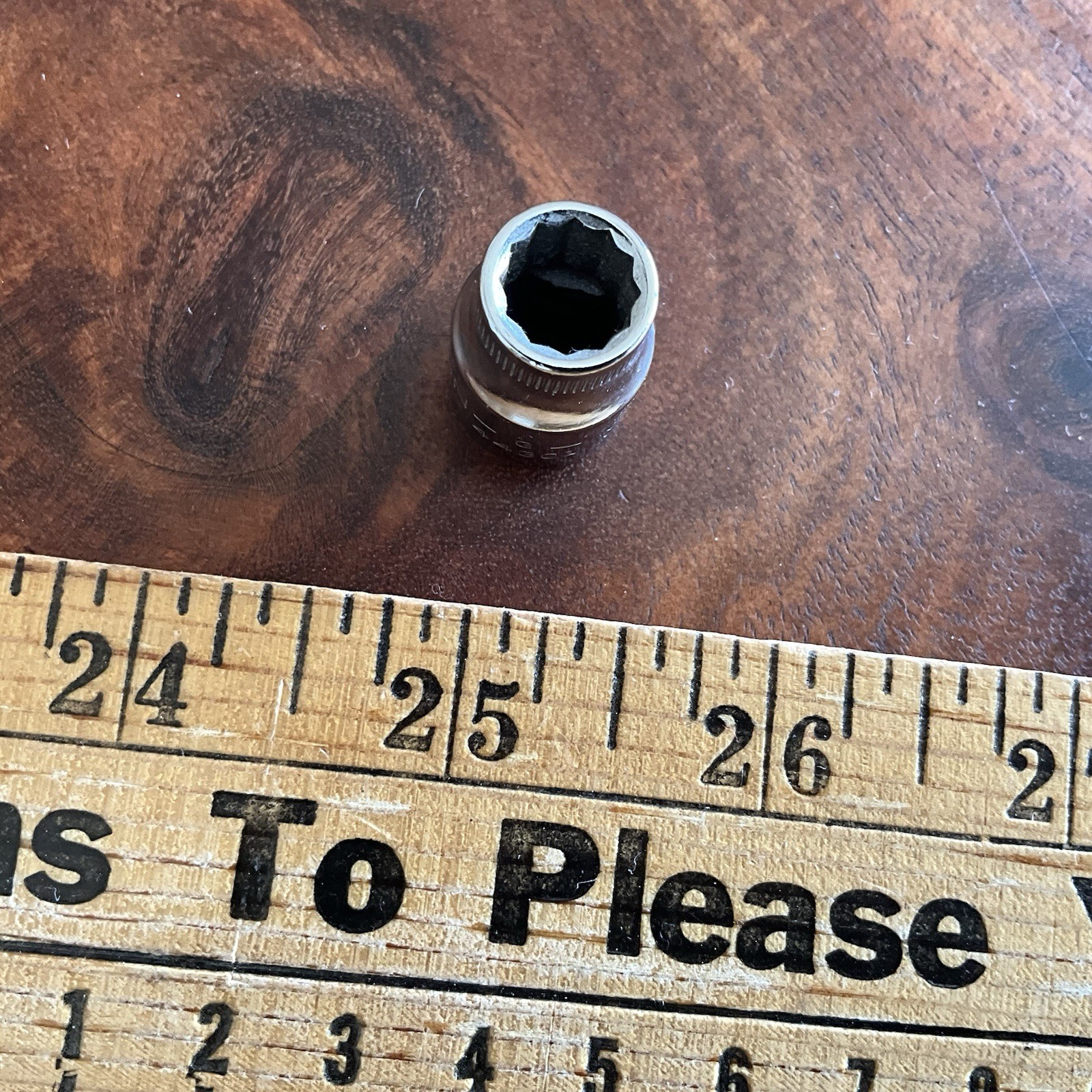 Vintage Craftsman USA 9mm Shallow Socket 12 Pt 3/8 Drive 44301 Metric G Series