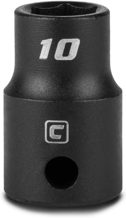 High Torque 10 mm Impact Socket, 3/8-in Drive, 6-Point WaveDrive Technology