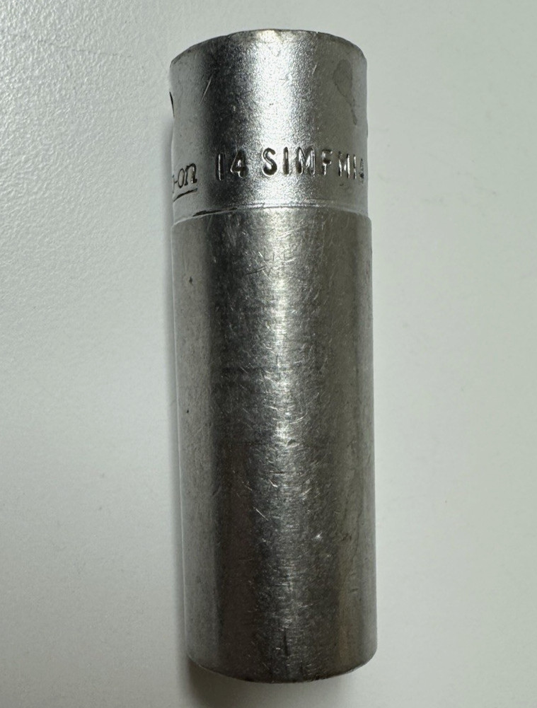 Snap On 3/8″ Drive 14mm Deep 6pt Metric Impact Socket SIMFM14 USA